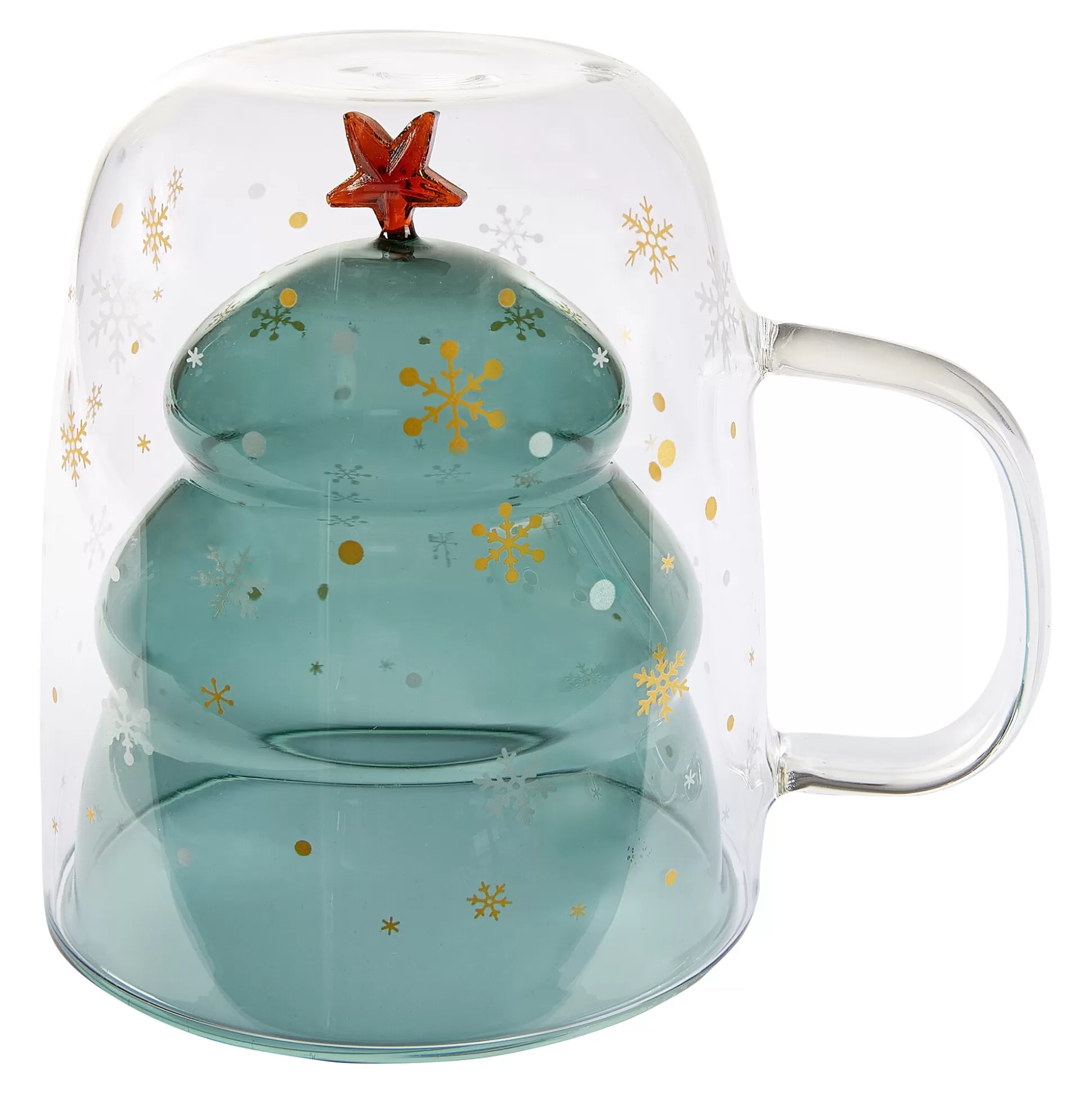Tasse Isotherme à Double Paroi « Magie de Noël » - Design Festif pour Boissons Chaudes, Cadeau Pratique