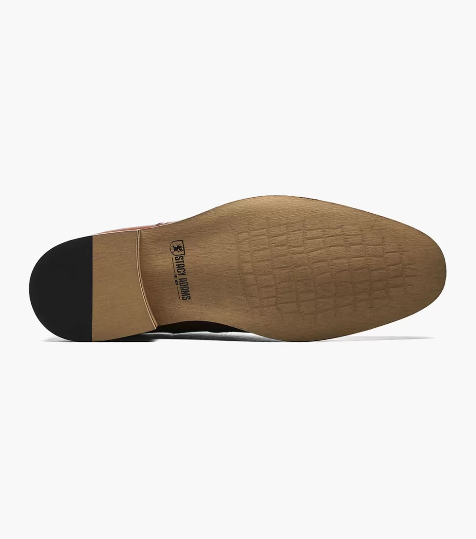 Promotion Exclusive Stacy Adams｜Chaussures en Cuir Cognac Dunbar｜Soldes Limitées Jusqu'à -40%