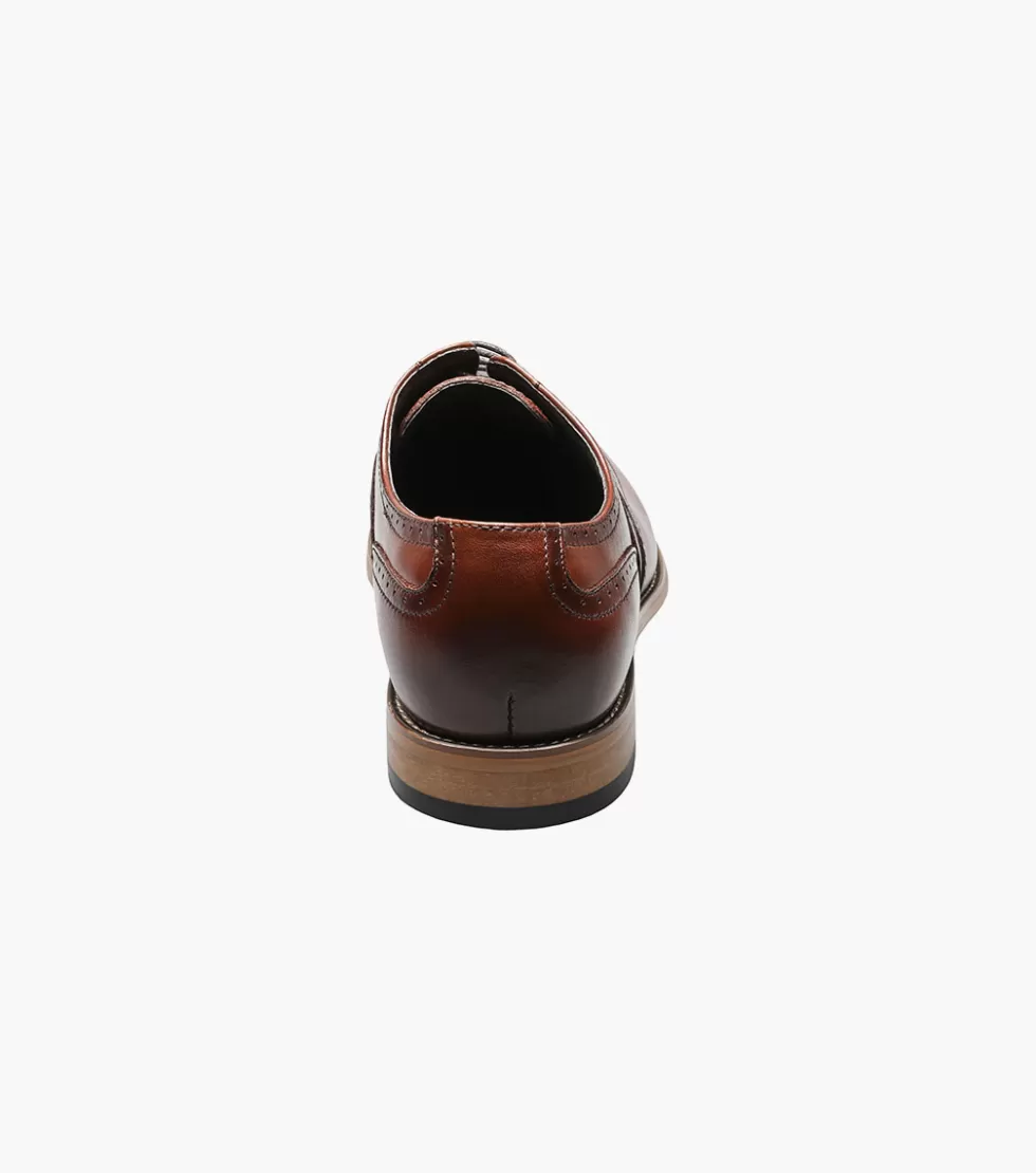 Promotion Exclusive Stacy Adams｜Chaussures en Cuir Cognac Dunbar｜Soldes Limitées Jusqu'à -40%