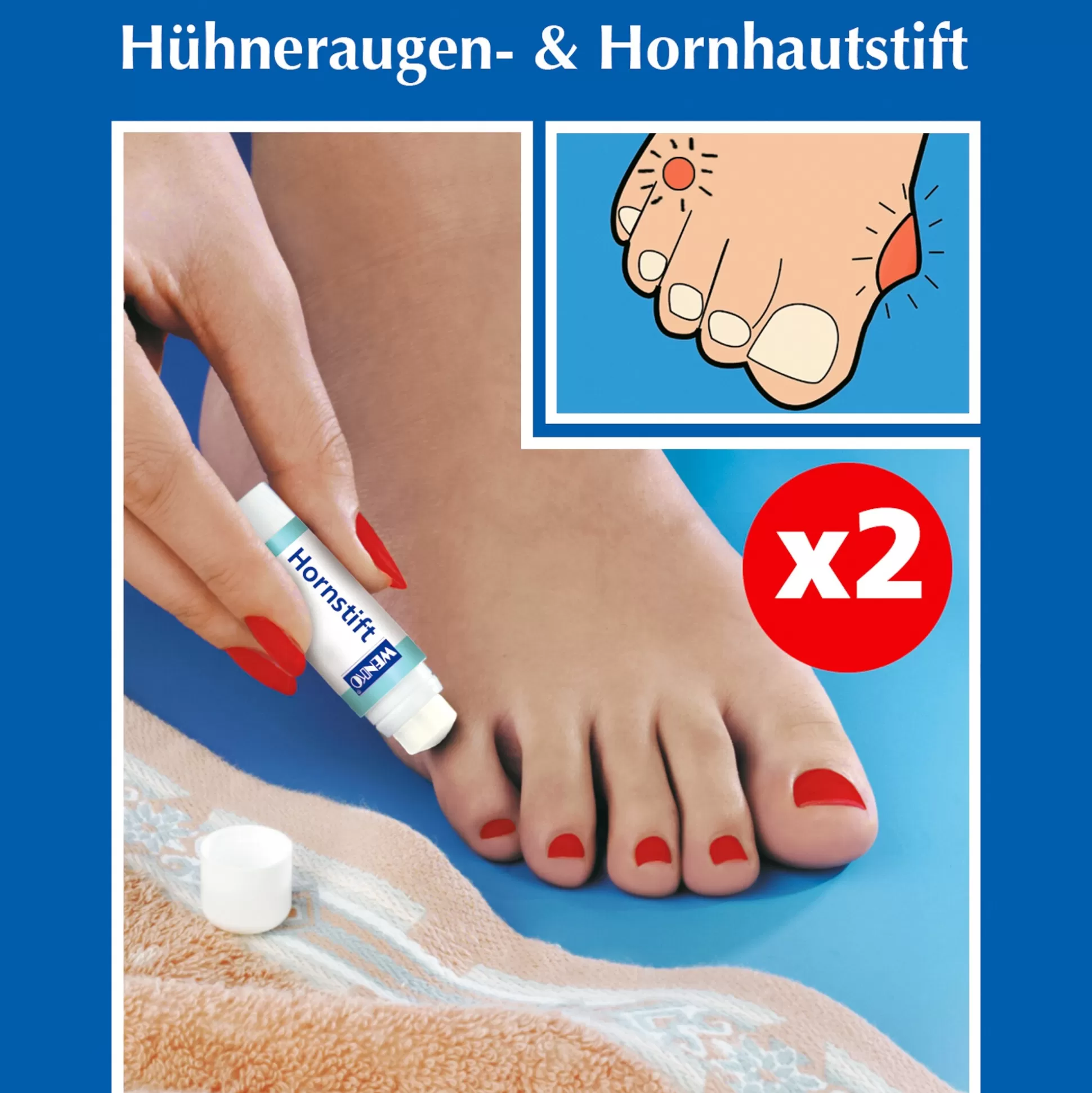 Maximex - Duo de Stylos Éliminateurs de Callosités pour Pieds Doux - Soin Intensif 5g par stick 

(Alternative option : 
Stylos Anti-Callosités Expert Maximex - Double Action pour Pieds et Mains - Duo Pratico-Efficace 5g)