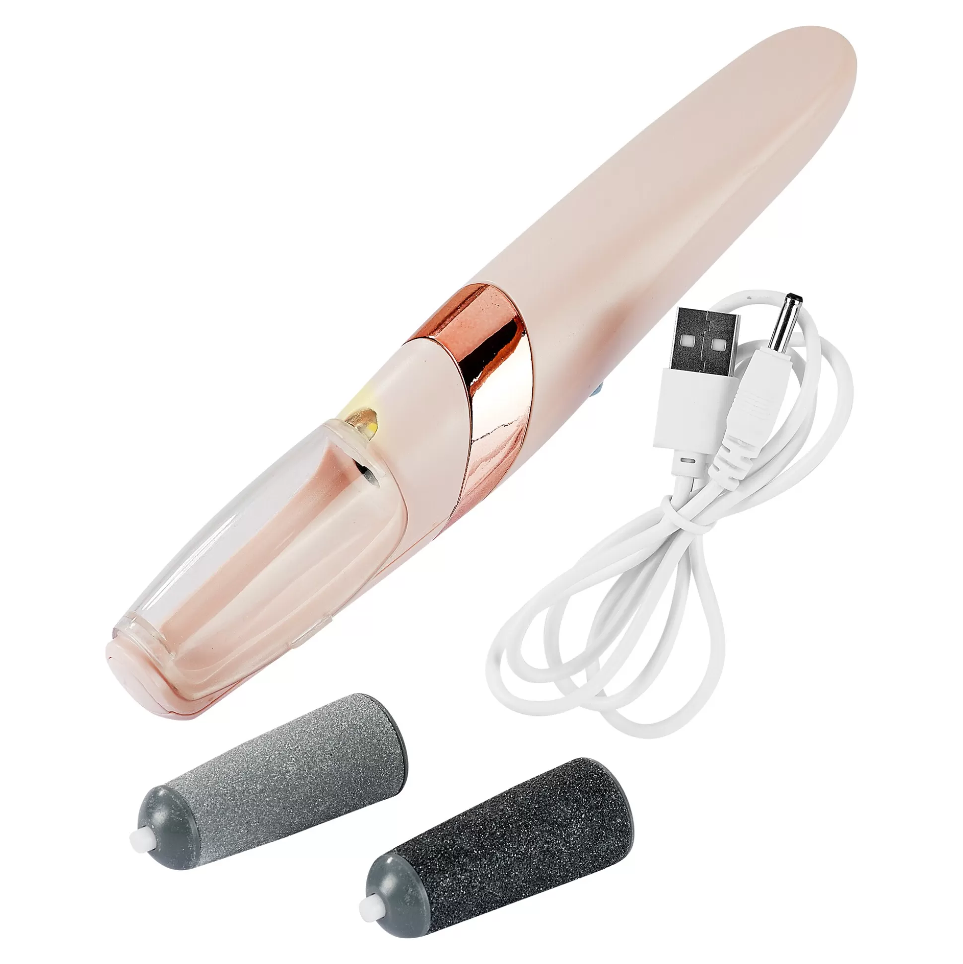 Kit Pro Électrique de Soin des Pieds avec Éclairage LED - Set 4 Pièces