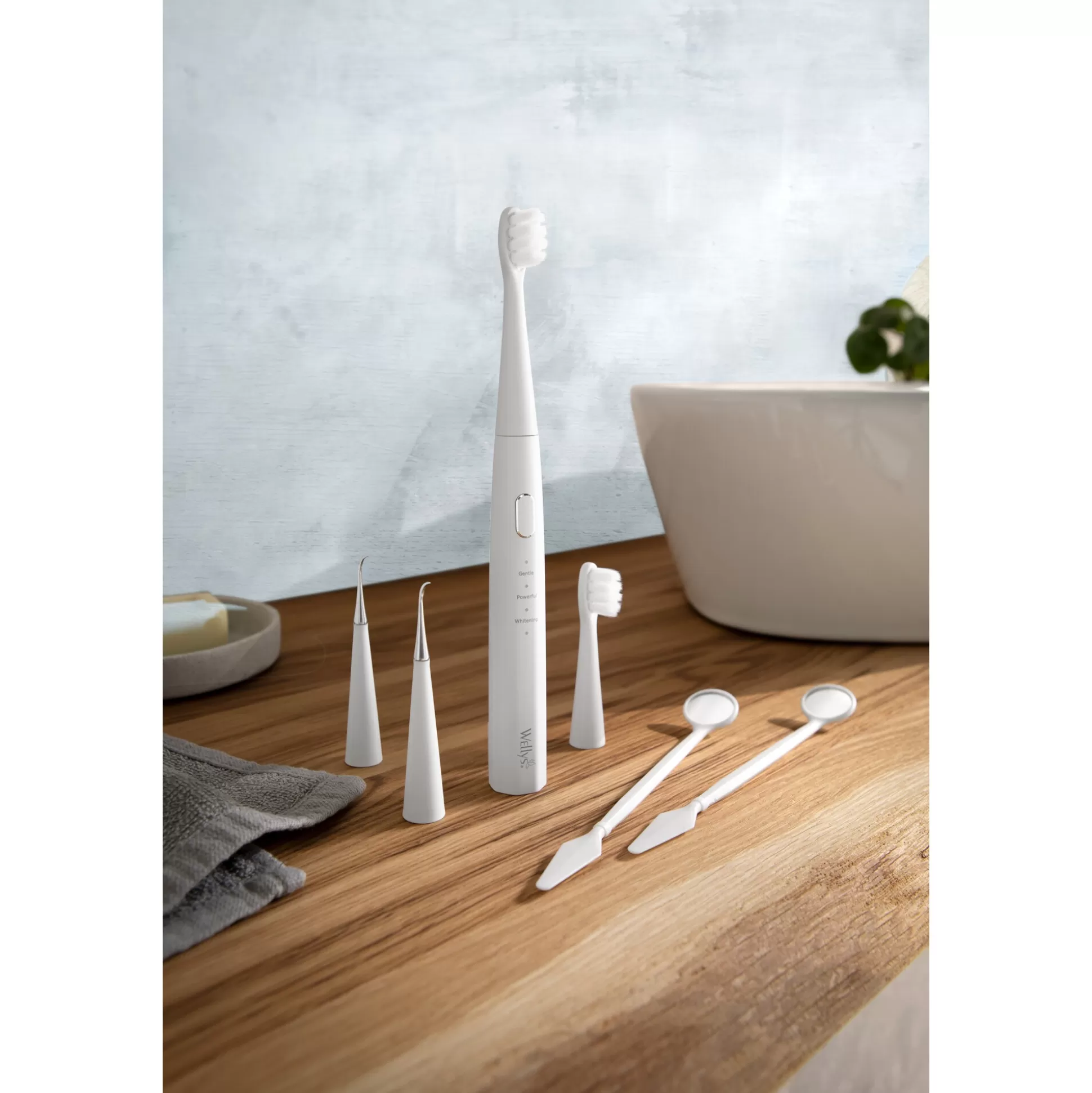 Brosse à Dents Électrique Premium Wellys - Kit Complet 7 Accessoires pour un Sourire Éclatant 

Set de Soins Bucco-Dentaires Intelligent avec Brosse Électrique Silencieuse - Technologie Avancée & Accessoires Hygiéniques Inclus 

Pack Excellence Wellys : Brosse Électrique Professionnelle + 6 Brossettes Ultra-Souples - Hygiène Dentaire Optimale 

Nouveau Kit Électrique Wellys ProCare : Brosse Rechargeable avec Minuteur + Étui de Voyage - 7 Pièces pour un Nettoyage Dentaire Complet 

Découvrez l'Essentiel du Souffle Frais : Set Électrique Wellys avec 6 Têtes Interchangeables et Porte-Brosse Hygienique - Technologie 3D de Nettoyage