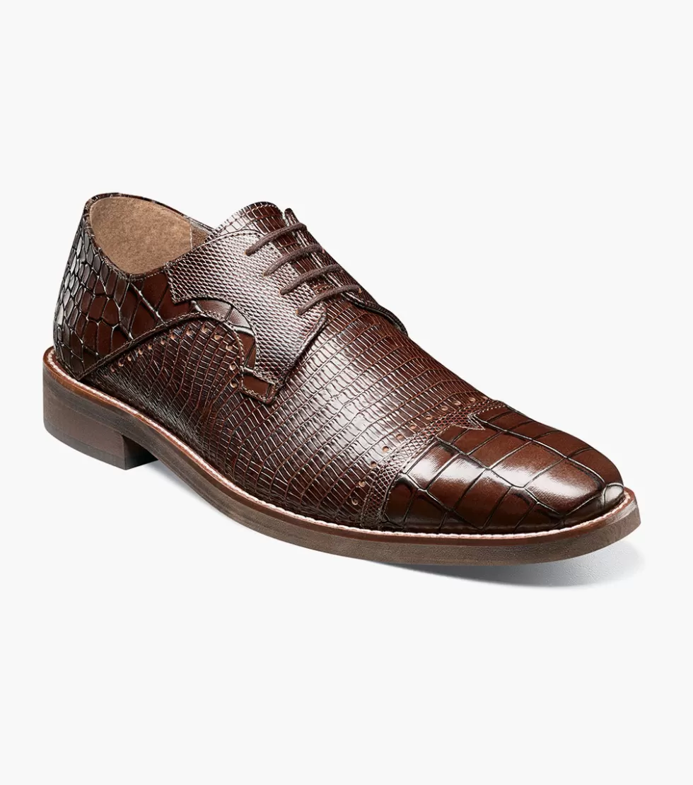 Chaussures élégantes Stacy Adams - Modèle Esposito en cuir marron à prix doux