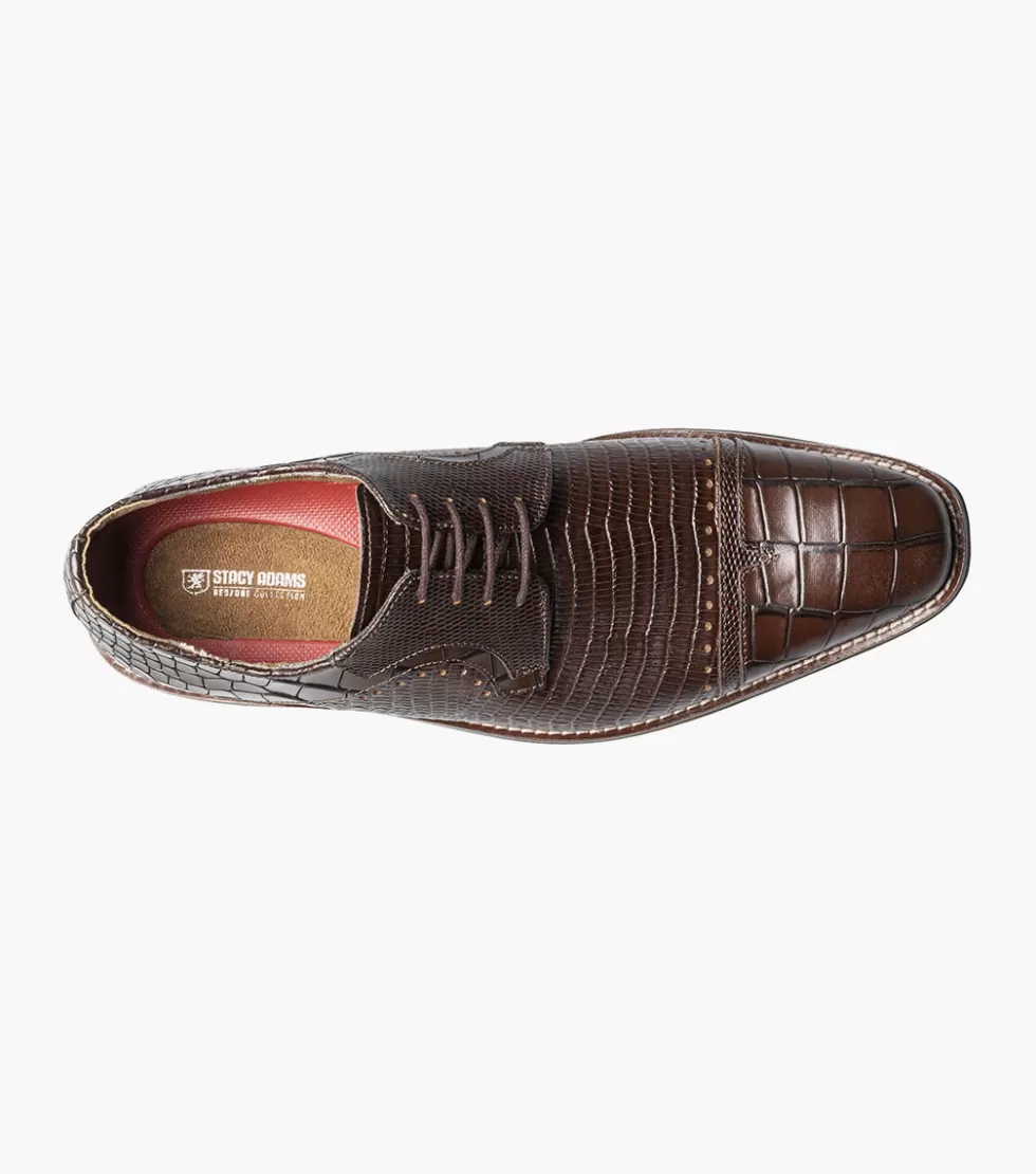 Chaussures élégantes Stacy Adams - Modèle Esposito en cuir marron à prix doux