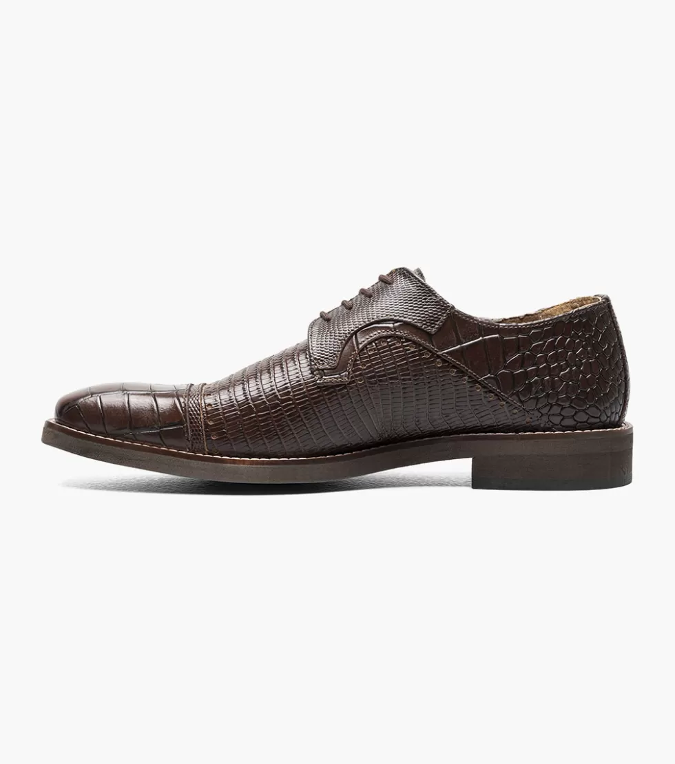 Chaussures élégantes Stacy Adams - Modèle Esposito en cuir marron à prix doux