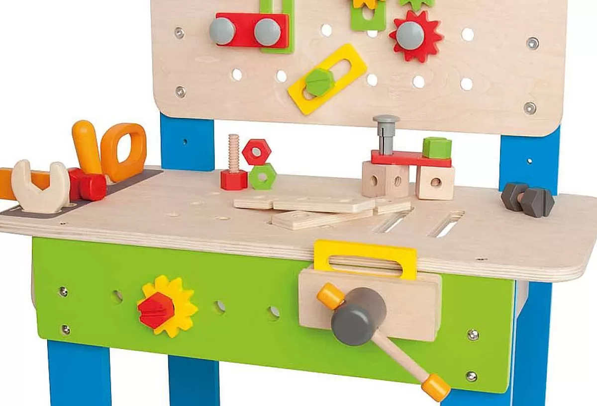 Établi de Bricolage HAPE en Bois Massif - Atelier Évolutif pour Enfants 4-8 Ans | Jeu Créatif Durable | Top Vente 2024