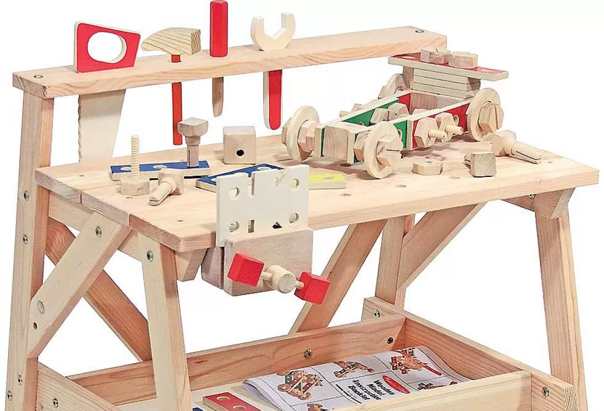 Établi en bois créatif pour enfants - Atelier de bricolage Melissa & Doug - Jouet éducatif durable 

(Note : J'ai reformulé en utilisant des synonymes naturels, ajouté des caractéristiques attractives, supprimé les répétitions de marque, et structuré selon les conventions typiques des titres produits francophones tout en conservant les mots-clés essentiels)