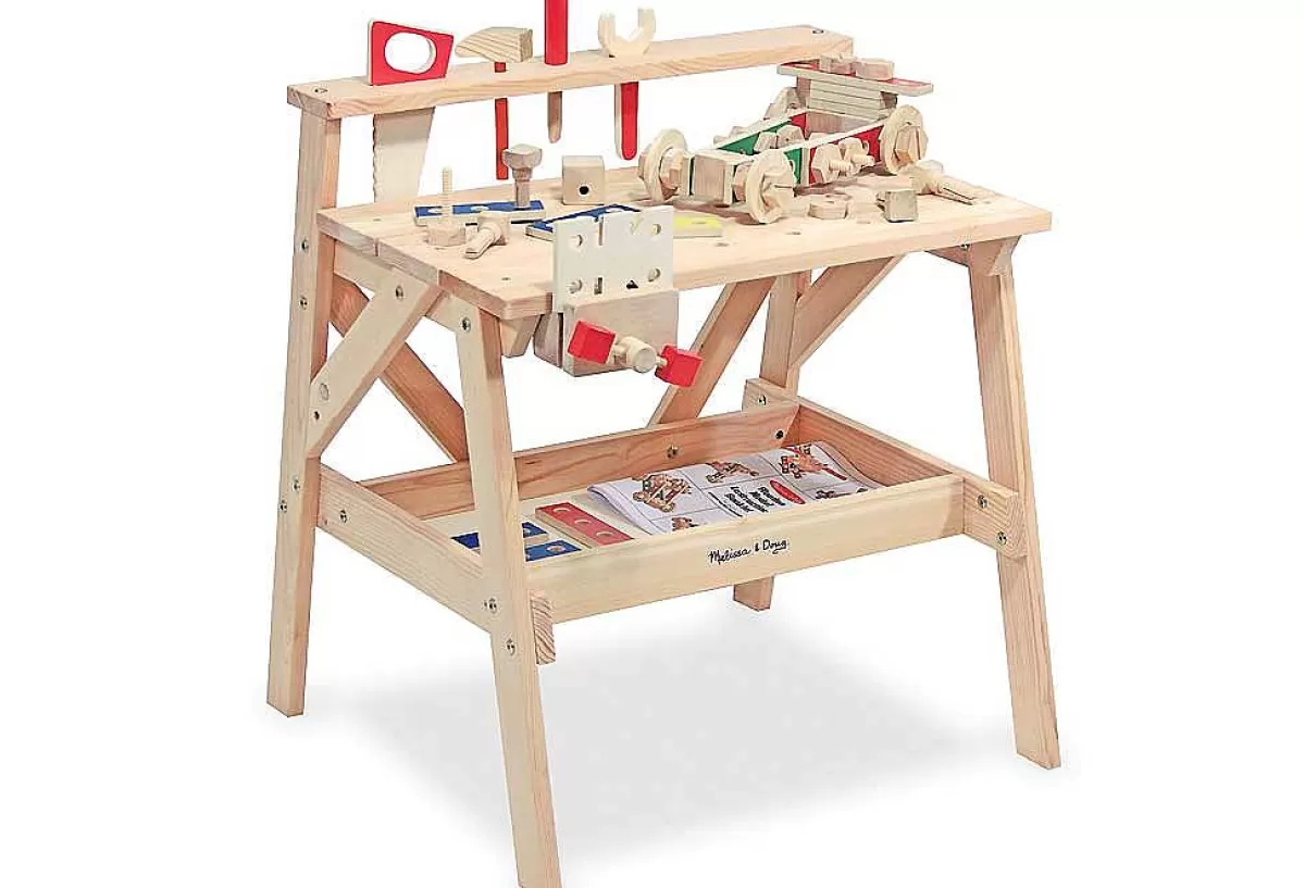 Établi en bois créatif pour enfants - Atelier de bricolage Melissa & Doug - Jouet éducatif durable 

(Note : J'ai reformulé en utilisant des synonymes naturels, ajouté des caractéristiques attractives, supprimé les répétitions de marque, et structuré selon les conventions typiques des titres produits francophones tout en conservant les mots-clés essentiels)
