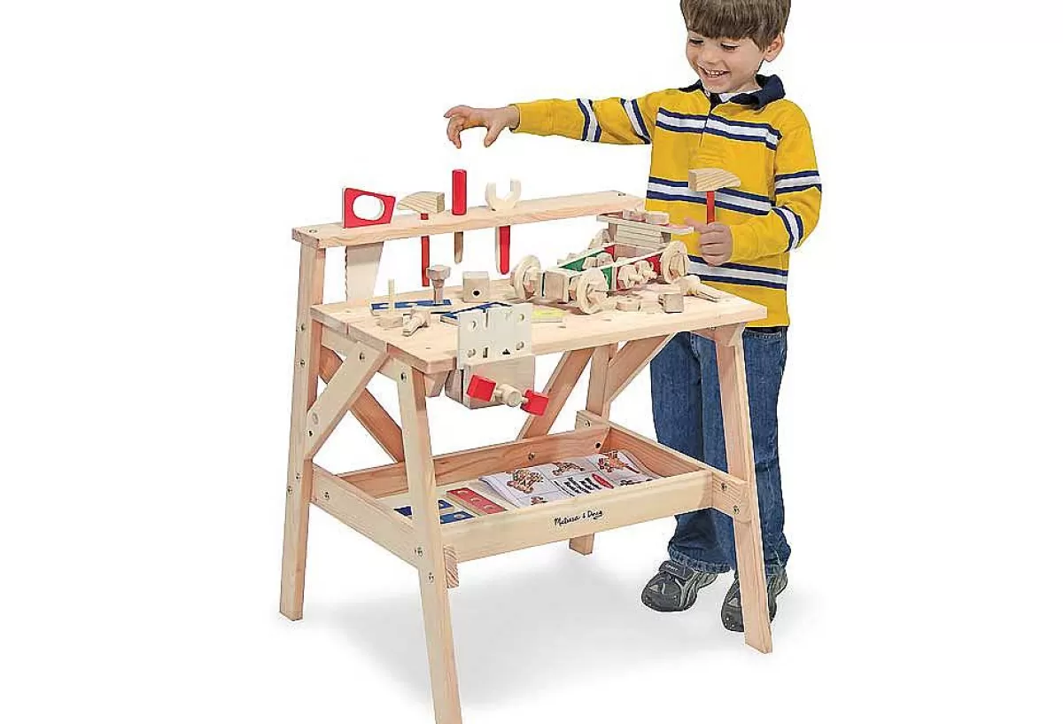 Établi en bois créatif pour enfants - Atelier de bricolage Melissa & Doug - Jouet éducatif durable 

(Note : J'ai reformulé en utilisant des synonymes naturels, ajouté des caractéristiques attractives, supprimé les répétitions de marque, et structuré selon les conventions typiques des titres produits francophones tout en conservant les mots-clés essentiels)