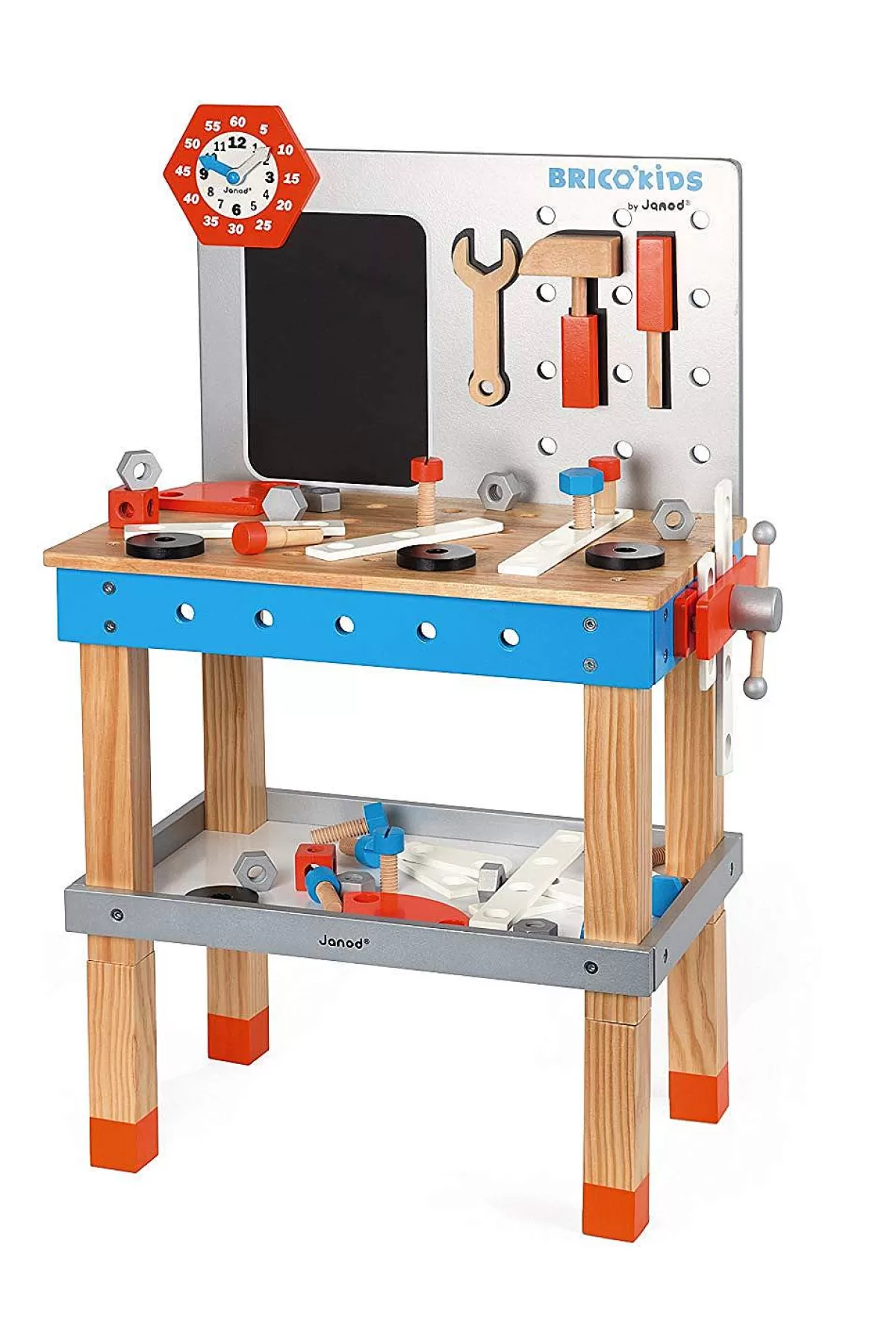 Janod - Établi Magnétique Géant Brico-Kids : L'Atelier Ultime en Promotion Éclair !
