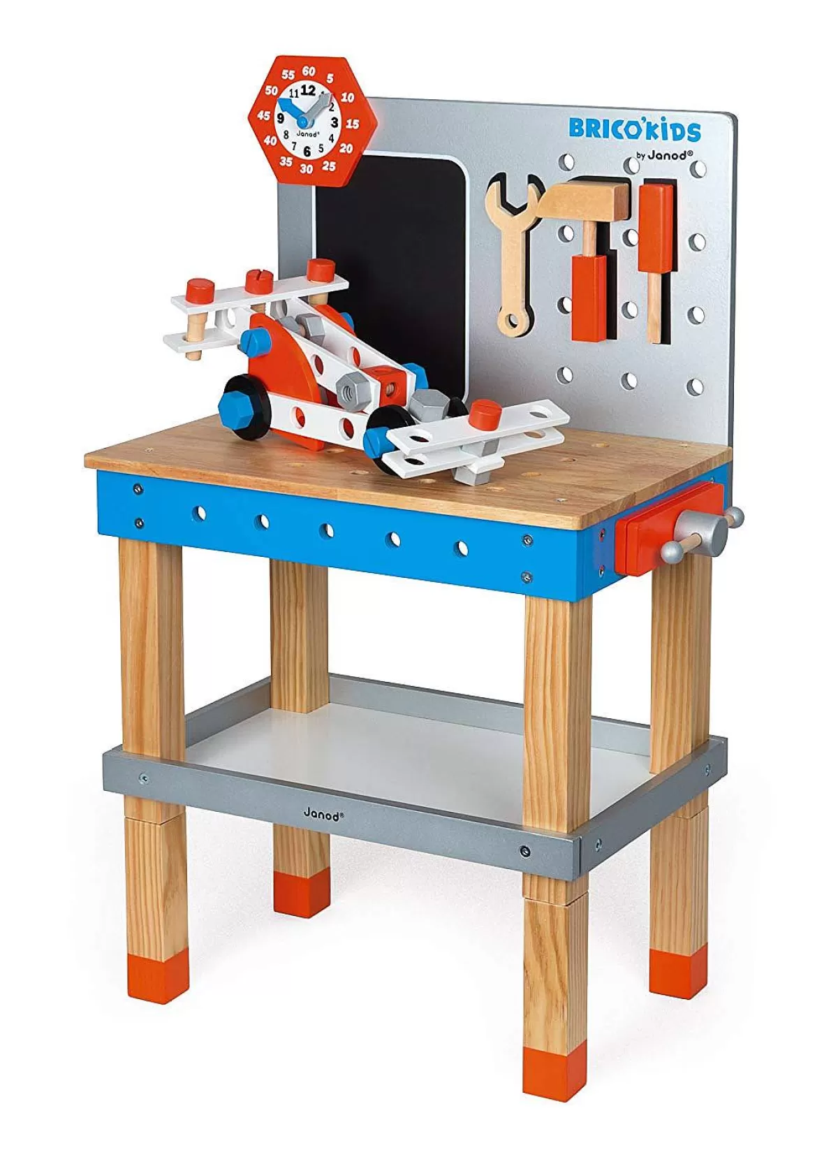 Janod - Établi Magnétique Géant Brico-Kids : L'Atelier Ultime en Promotion Éclair !