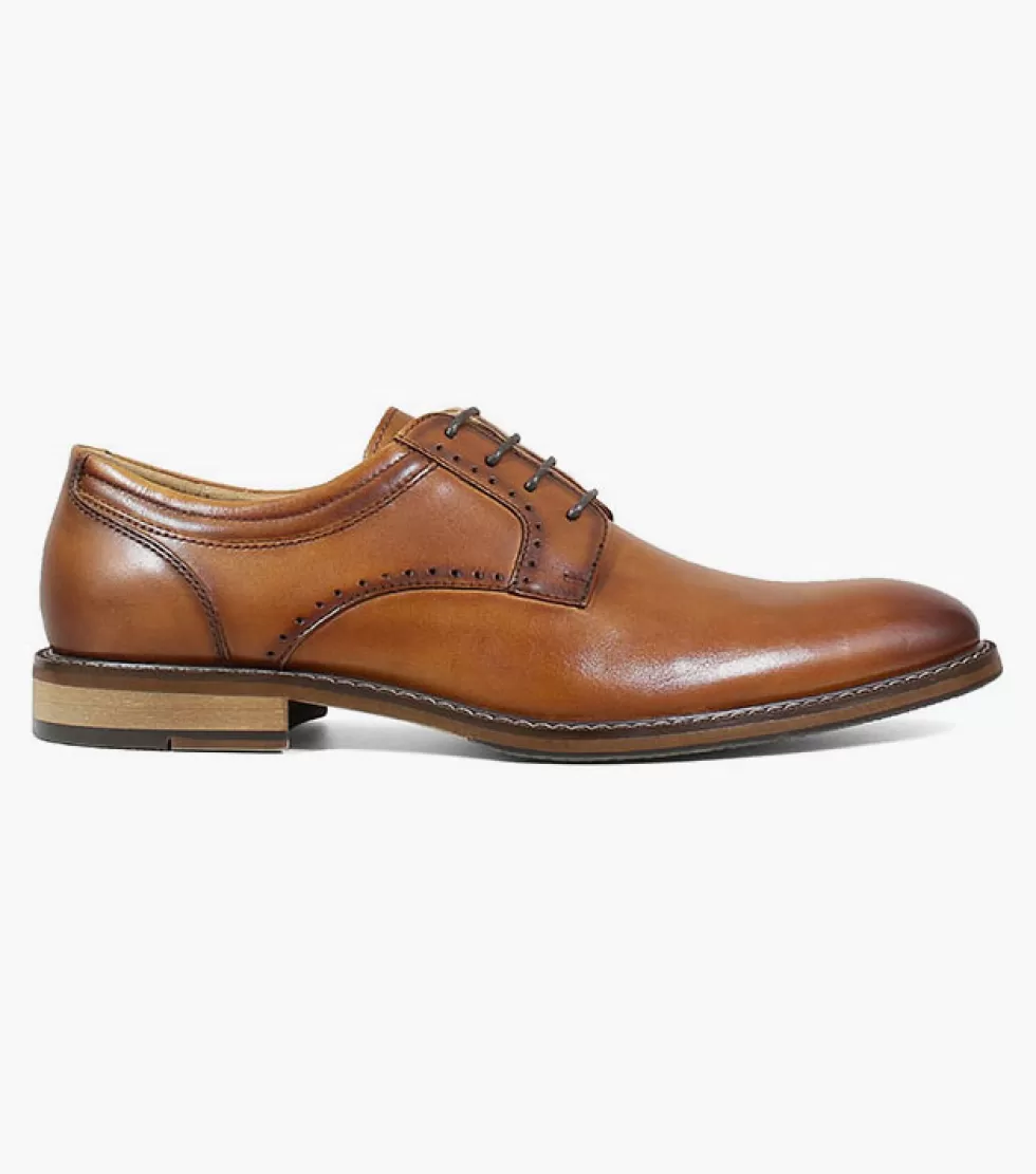 Chaussures Classiques en Cuir Verni Stacy Adams Faulkner - Élégance Intemporelle dans la Collection Cognac