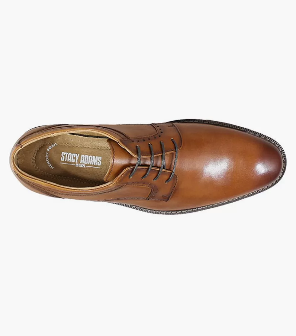 Chaussures Classiques en Cuir Verni Stacy Adams Faulkner - Élégance Intemporelle dans la Collection Cognac