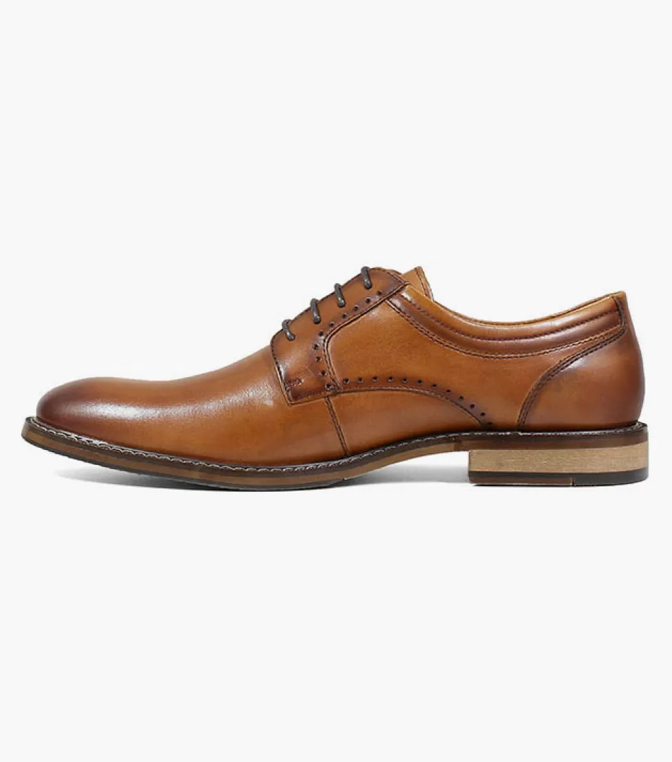 Chaussures Classiques en Cuir Verni Stacy Adams Faulkner - Élégance Intemporelle dans la Collection Cognac