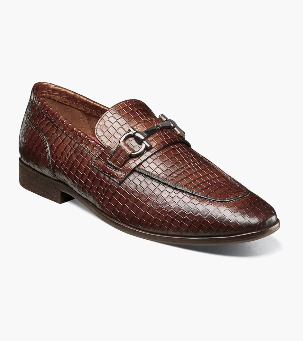 Nouvelle Édition Stacy Adams - Chaussures en Cuir Feronte Brun Cognac, Style Classique Raffiné