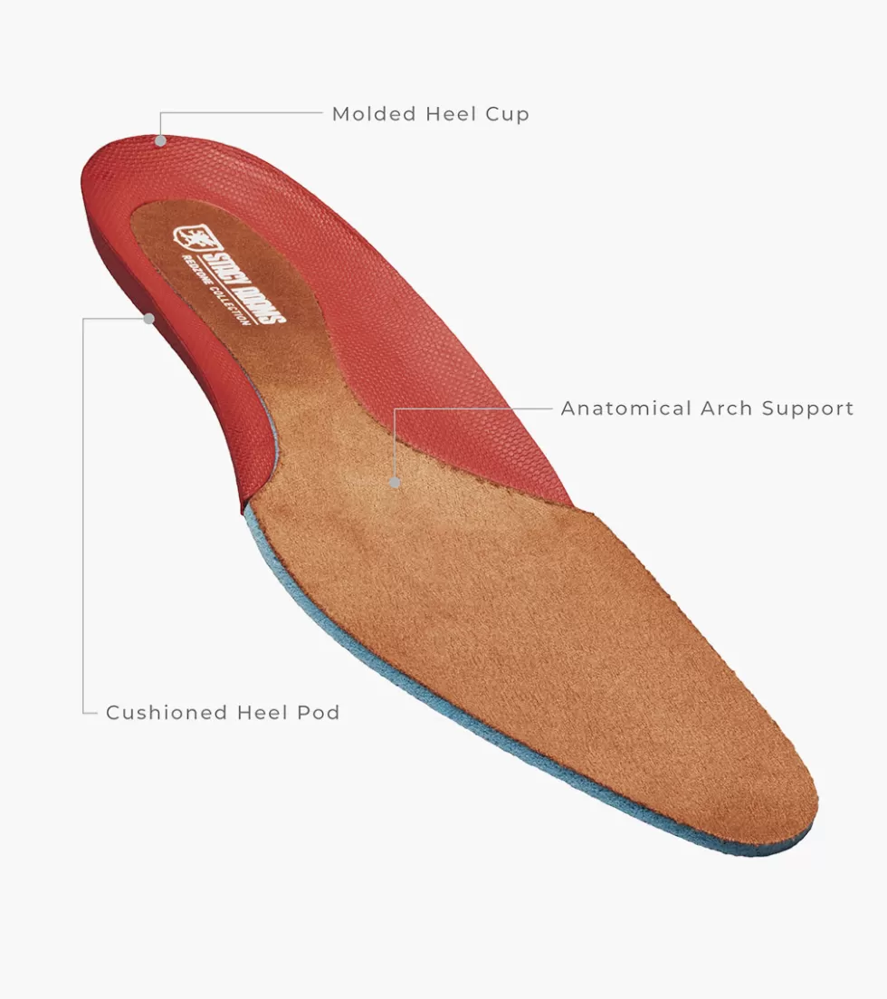 Nouvelle Édition Stacy Adams - Chaussures en Cuir Feronte Brun Cognac, Style Classique Raffiné