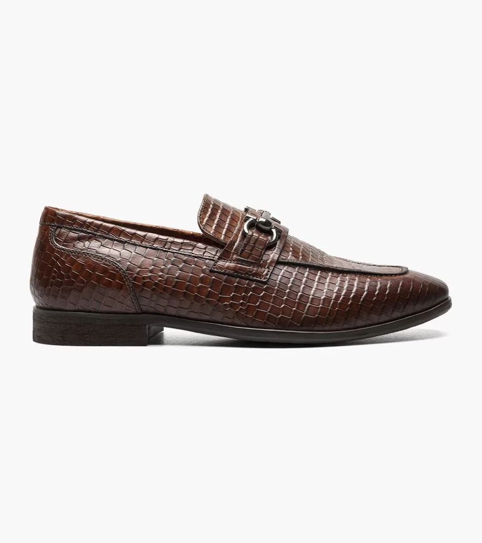 Nouvelle Édition Stacy Adams - Chaussures en Cuir Feronte Brun Cognac, Style Classique Raffiné