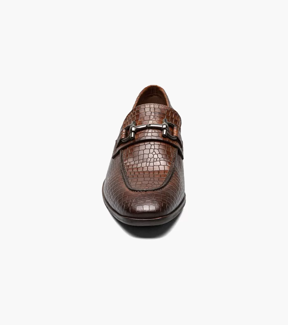 Nouvelle Édition Stacy Adams - Chaussures en Cuir Feronte Brun Cognac, Style Classique Raffiné