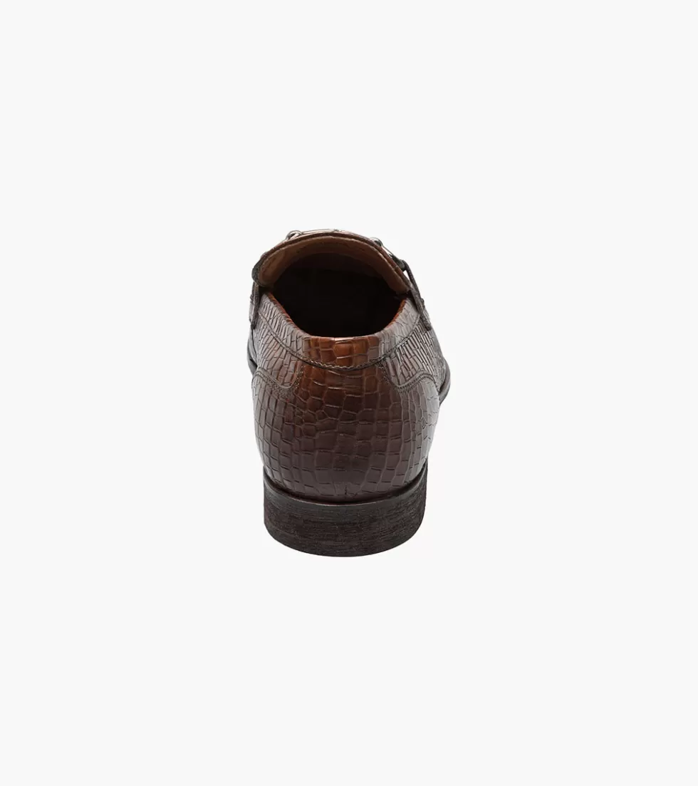 Nouvelle Édition Stacy Adams - Chaussures en Cuir Feronte Brun Cognac, Style Classique Raffiné