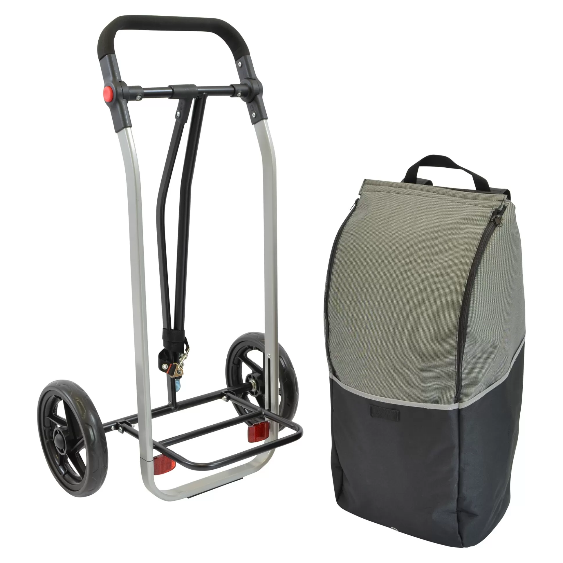 FILMER Remorque-Vélo Polyvalente - Chariot de Courses Pliable pour Supermarché et Loisirs en Extérieur