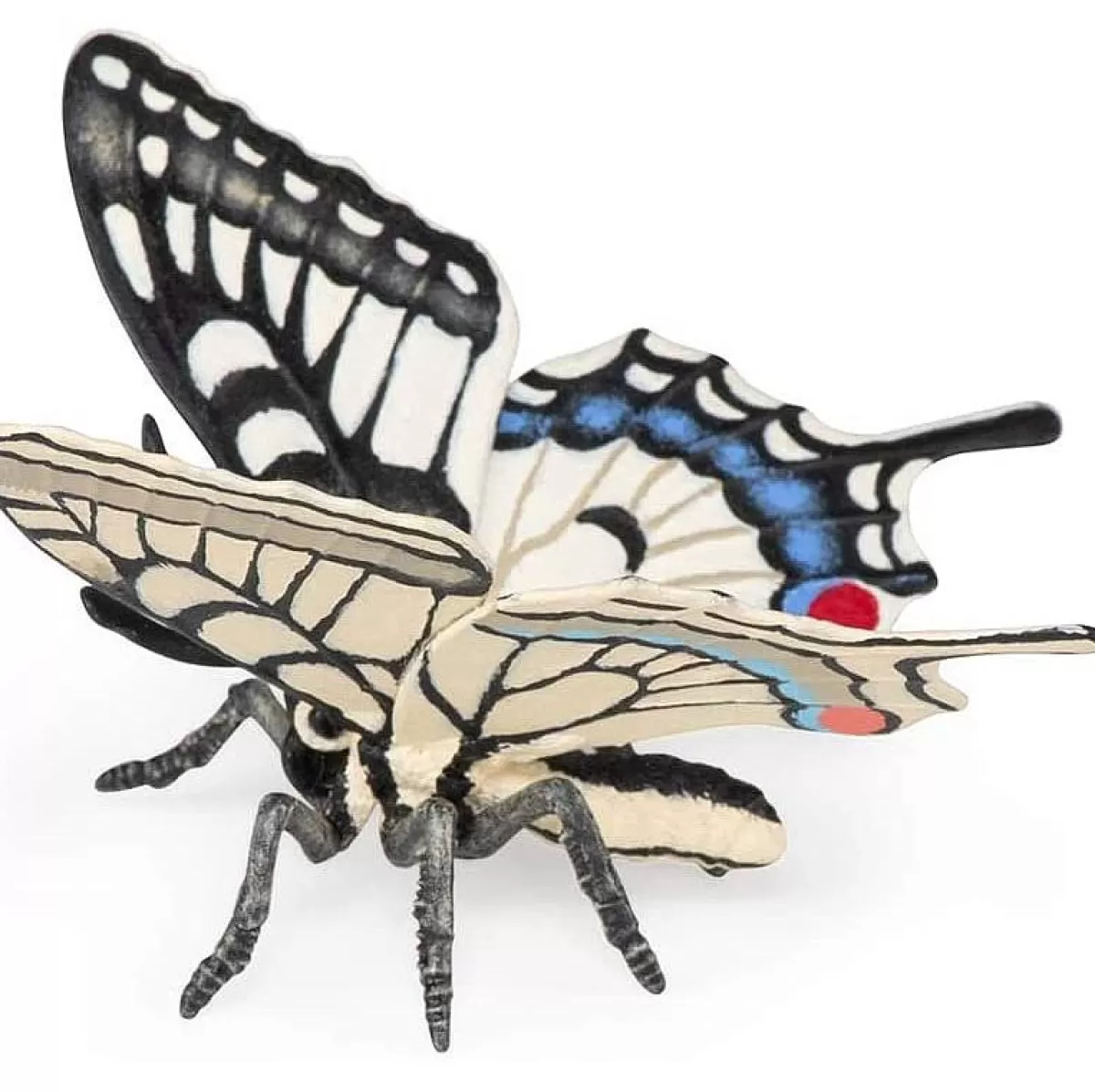 Papillon Machaon Sculpté Main - Figurine Naturaliste Papo pour Collectionneurs (Grand Porte-Queue, Détail Réaliste)