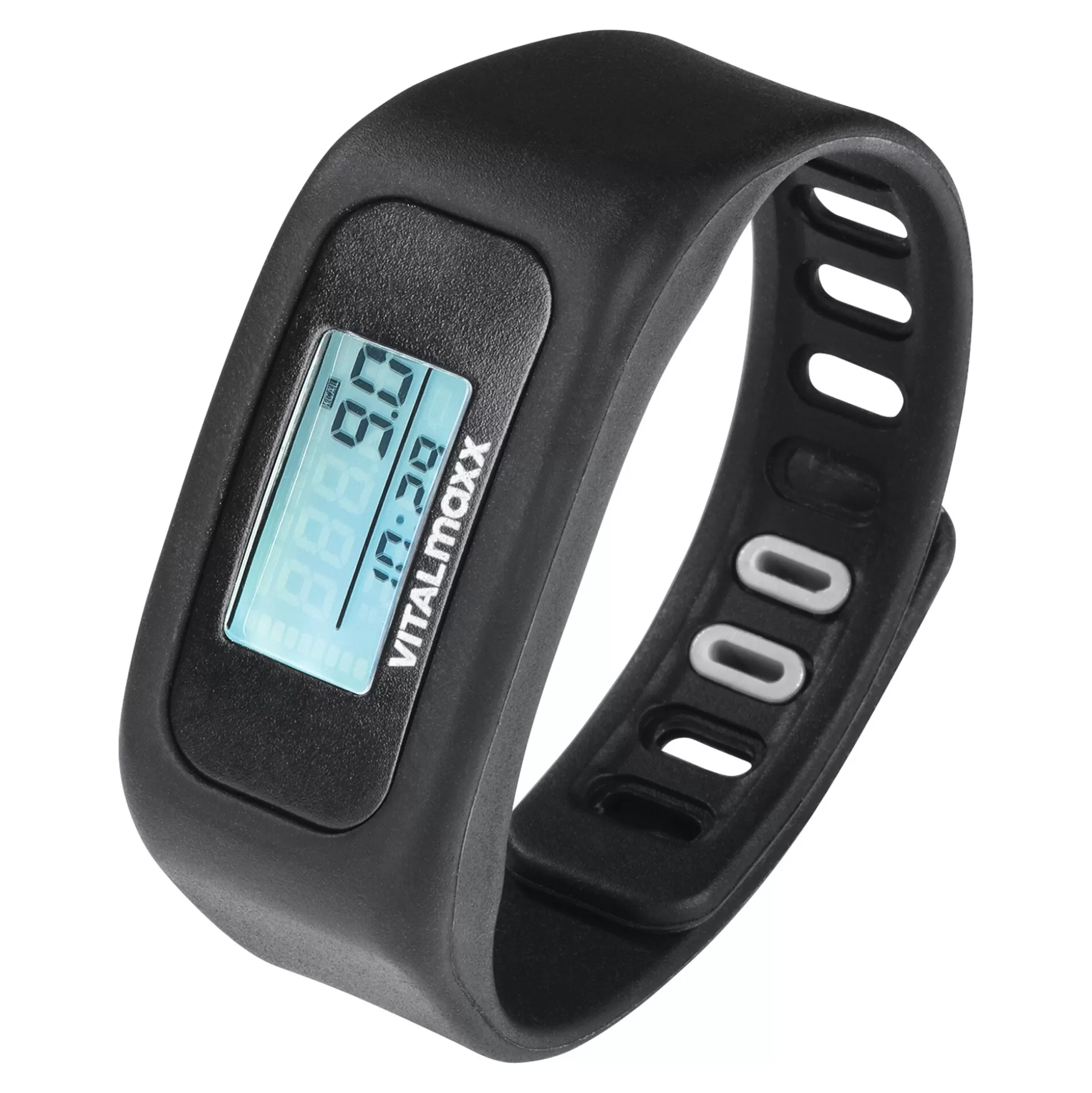 VITALMAXX Bracelet Connecté Sportif Noir Élégant - Tracker d'Activité Premium pour Entraînement Intensif