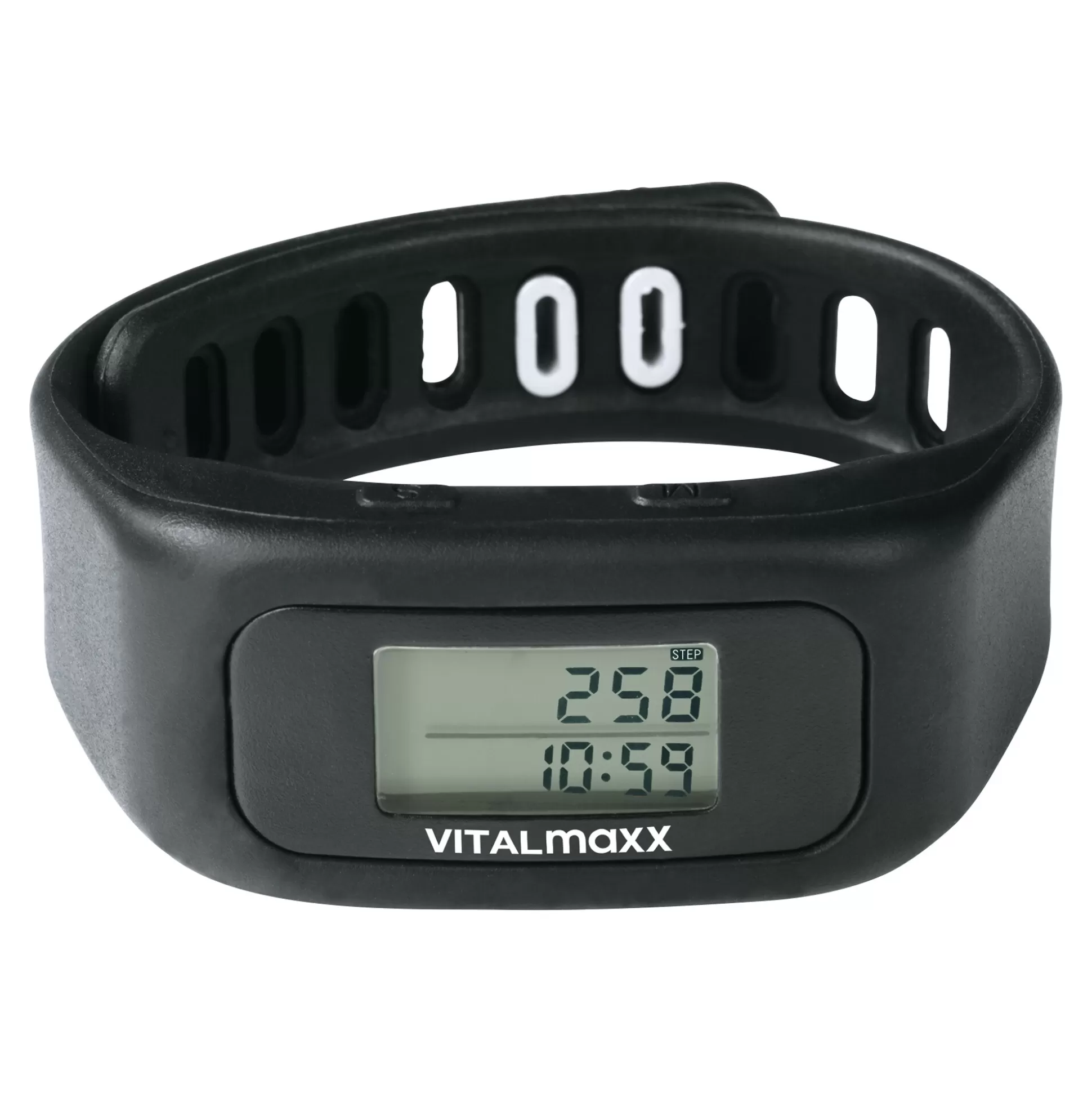 VITALMAXX Bracelet Connecté Sportif Noir Élégant - Tracker d'Activité Premium pour Entraînement Intensif