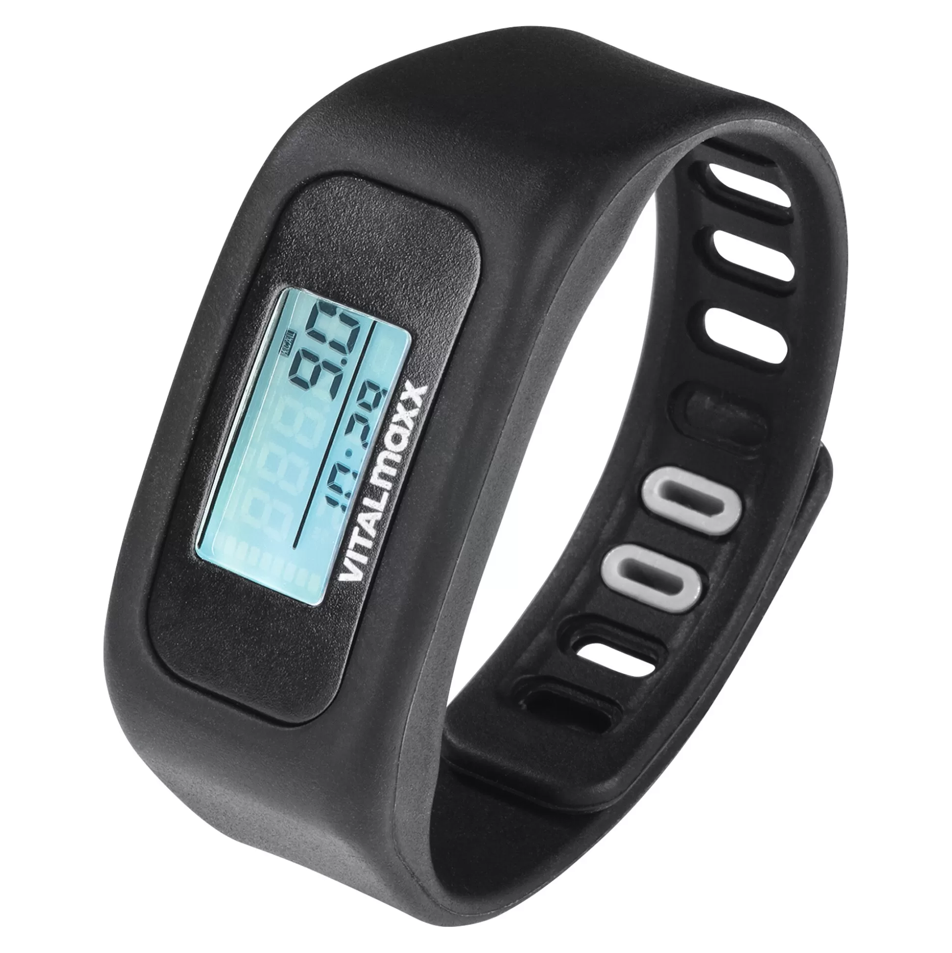 VITALMAXX Bracelet Connecté Sportif Noir Élégant - Tracker d'Activité Premium pour Entraînement Intensif