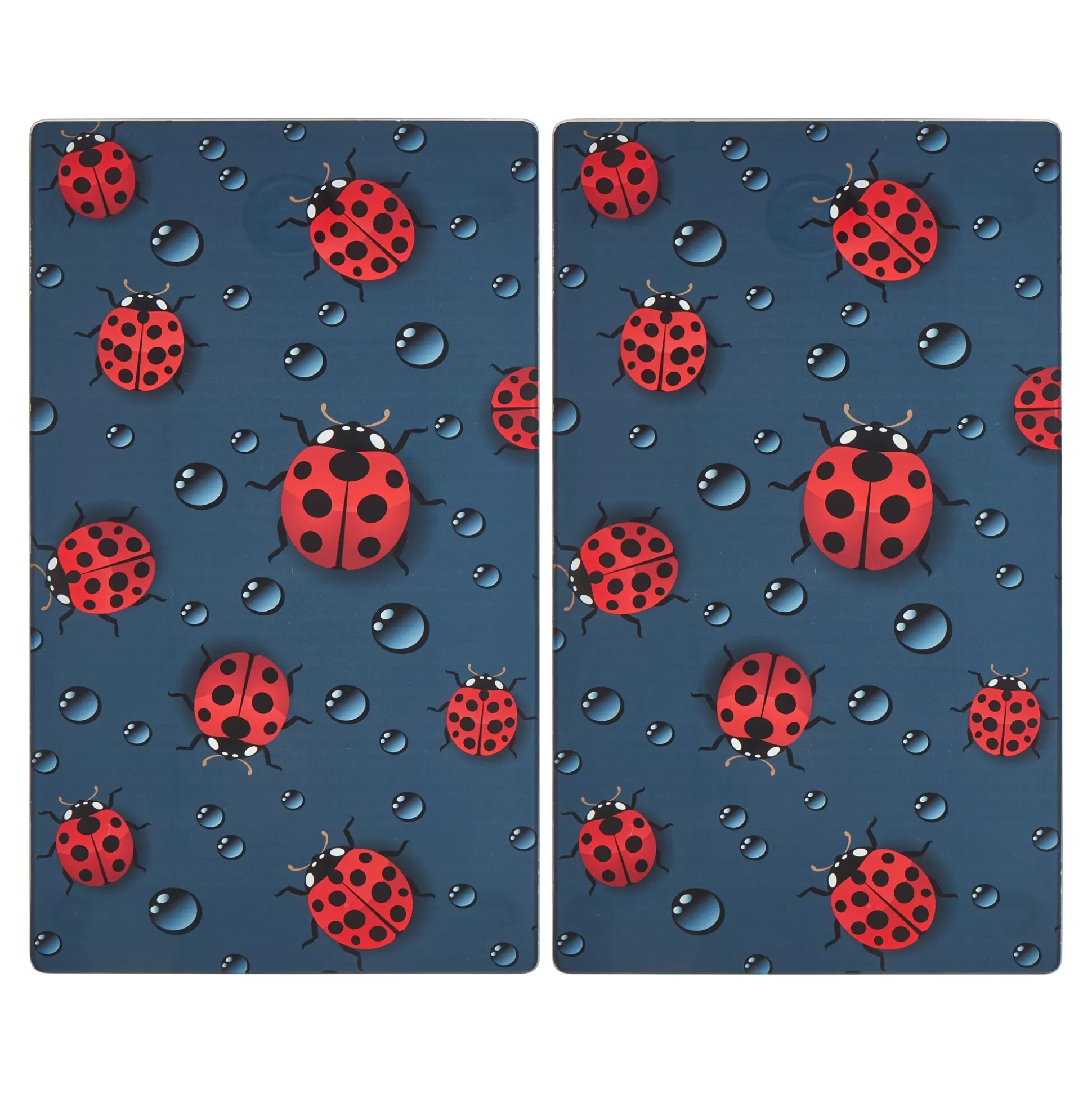 Protège-Fourneau Décoratif Coccinelles – Lot de 2 Anti-Salissures – Genialo