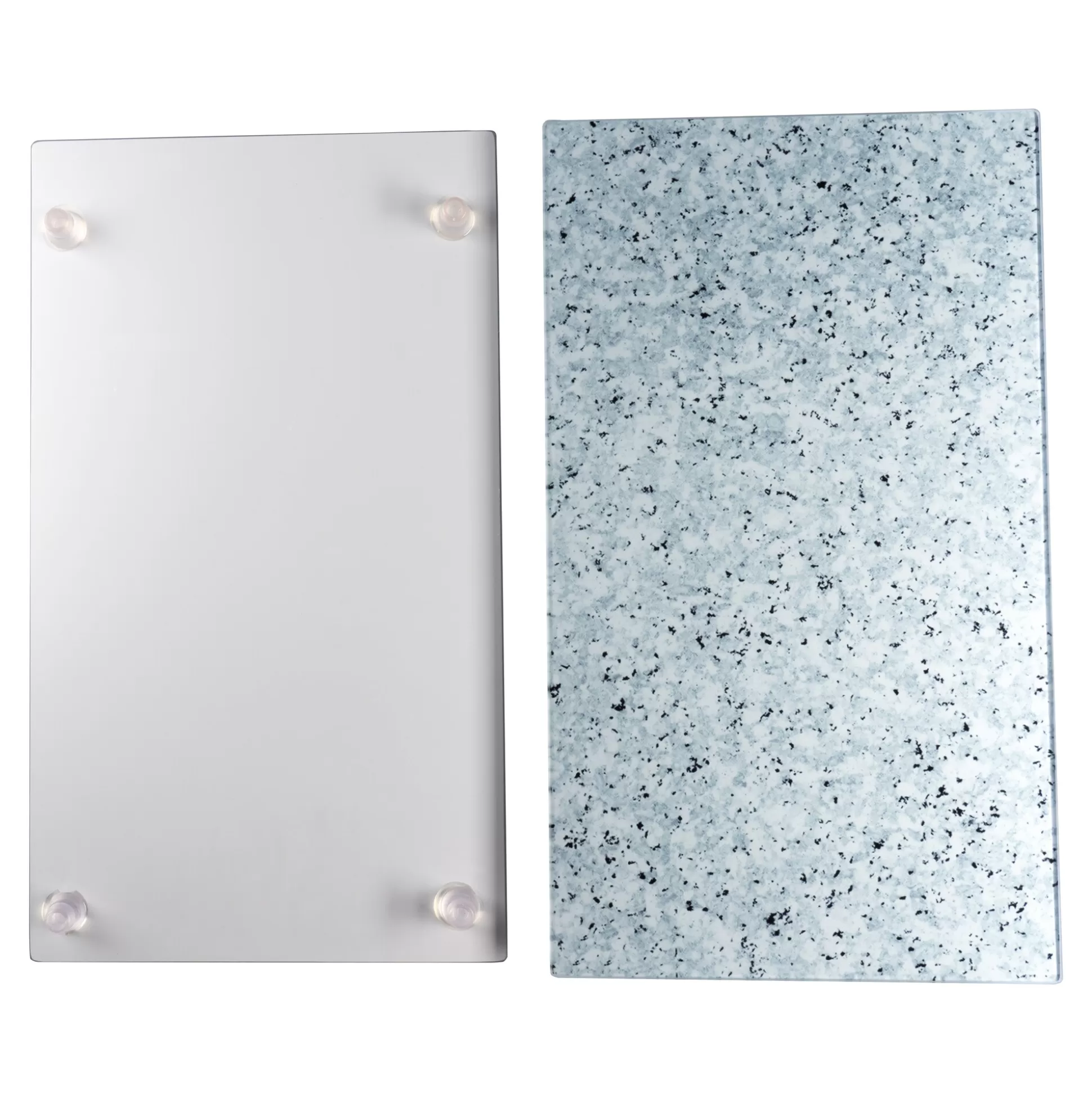 Génialo - Protection de Cuisinière en Pierre Naturelle, Lot de 2 - Design Minéral & Entretien Facile