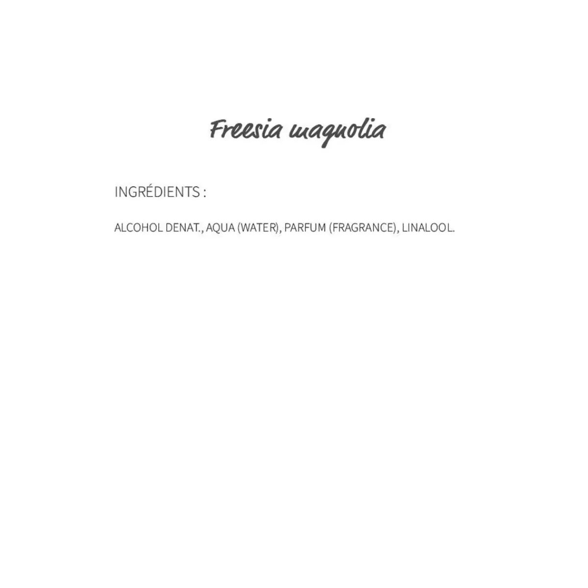 Parfum Enivrant Magnolia-Freesia – Essence Florale aux Notes Fruitées Éclatantes