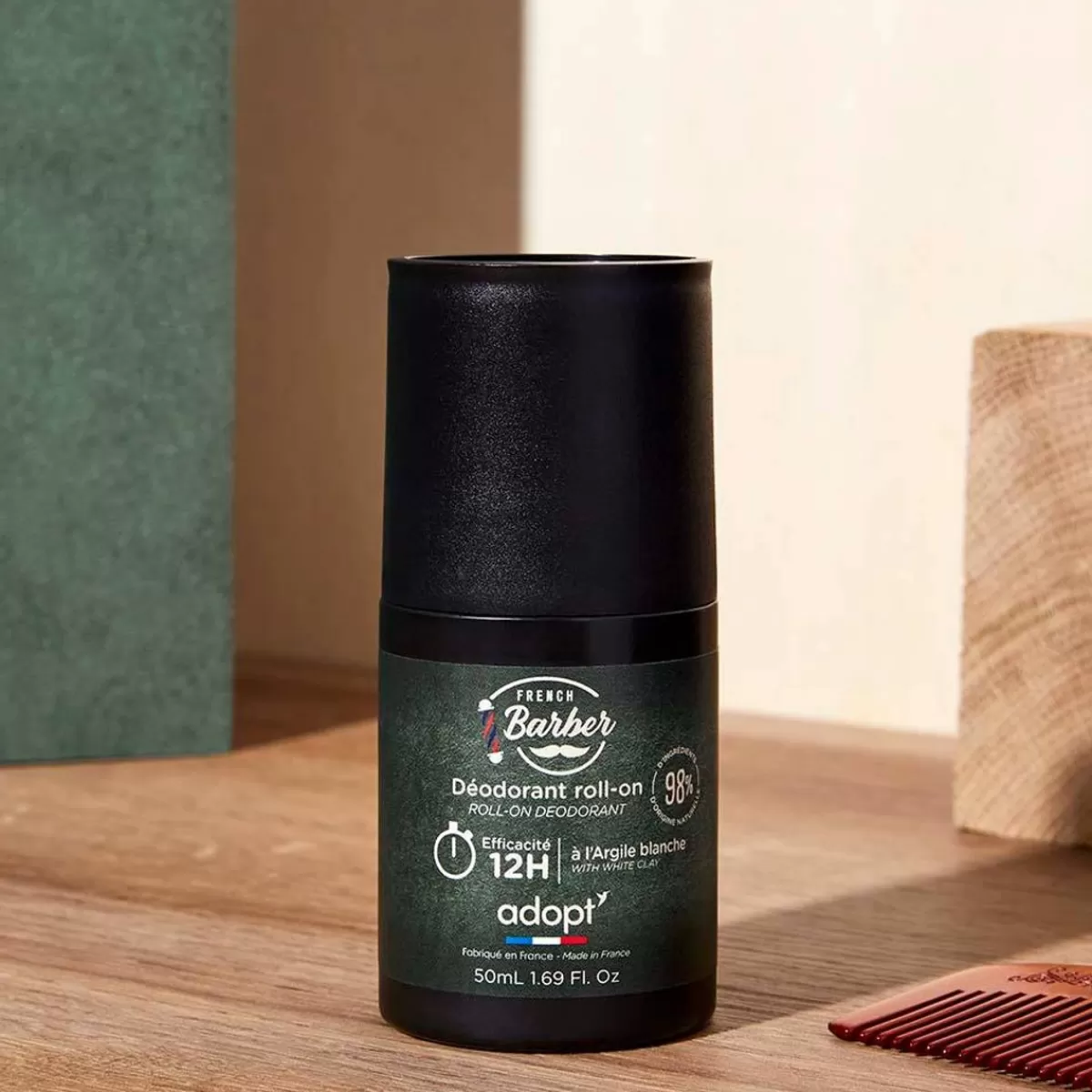 Déodorant Homme Élégance Barbier - Fraîcheur Intense 72h | Parfum Signature Française