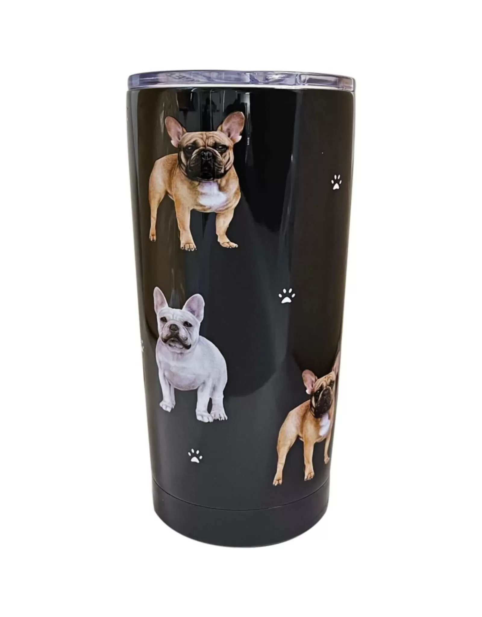 Gobelet Isotherme Bouledogue Français - Design Amusant pour Amoureux des Animaux (Marque E&S Pets)