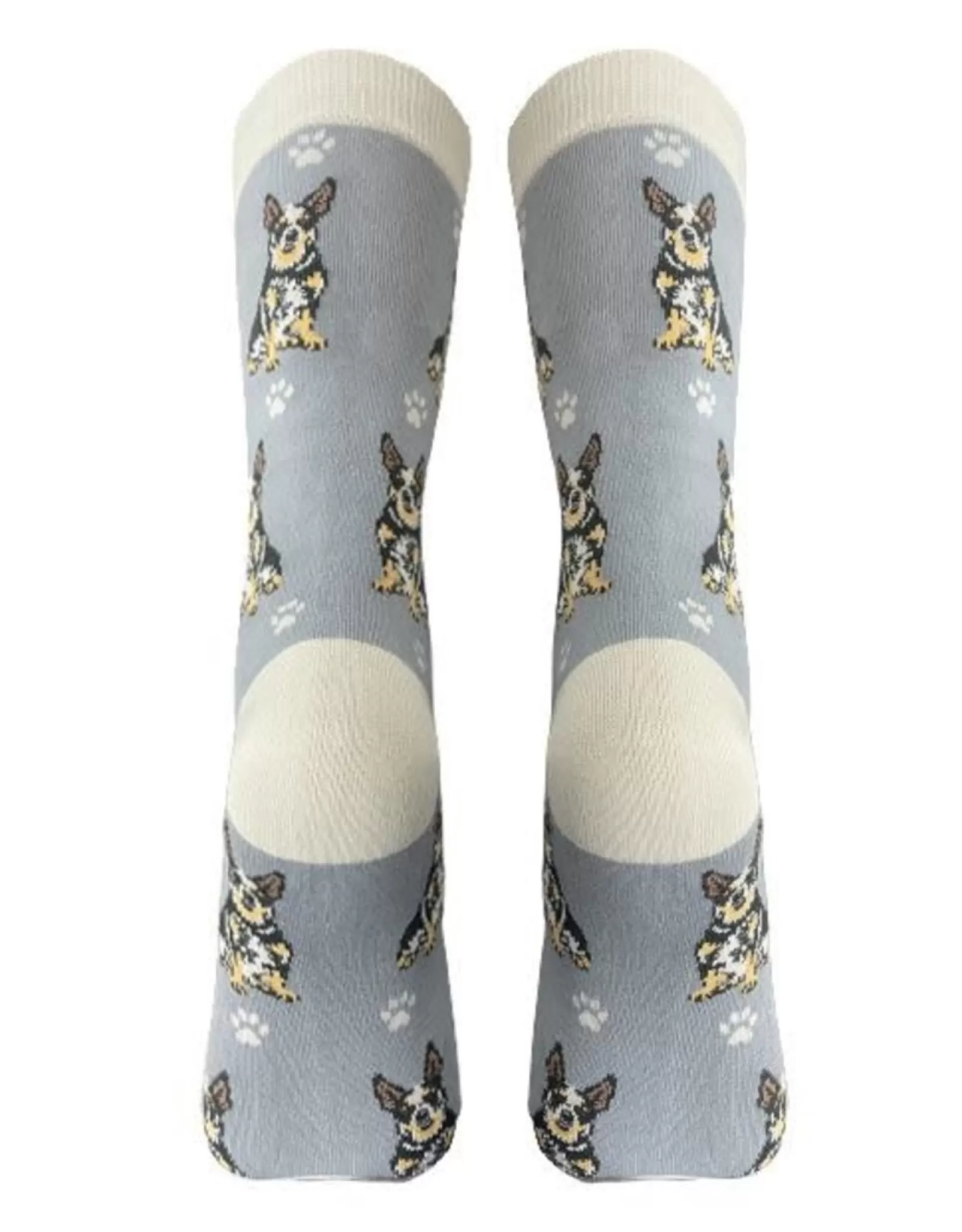 Chaussettes Berger Australien Intégrales - Confortables et Ludiques pour Passionnés de Chiens (Marque E&S Pets®)
