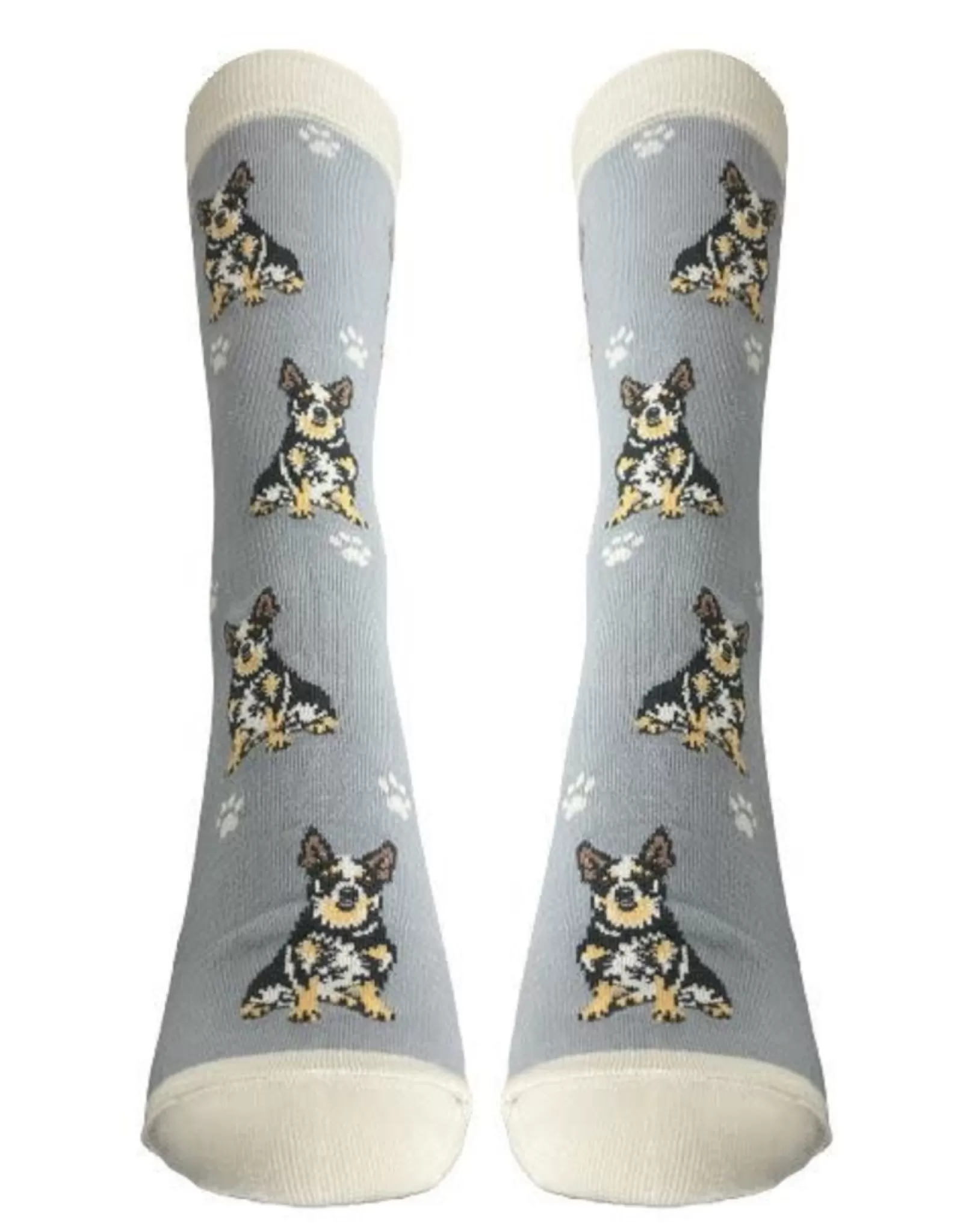 Chaussettes Berger Australien Intégrales - Confortables et Ludiques pour Passionnés de Chiens (Marque E&S Pets®)