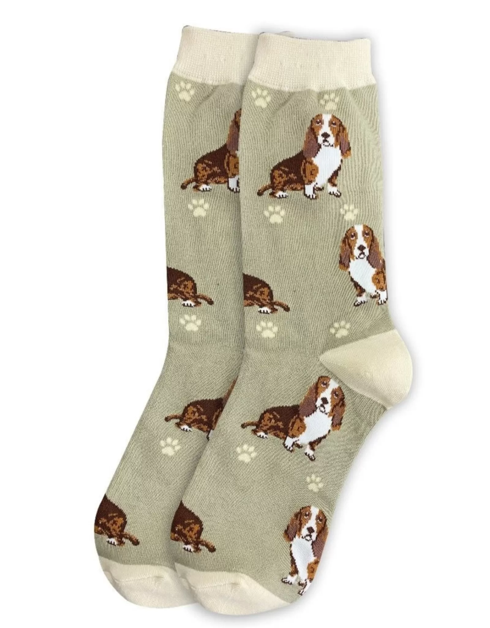Chaussettes Basset Hound Corps Complet - Design Drôle pour Amateurs de Chiens - E&S Pets Édition Limitée