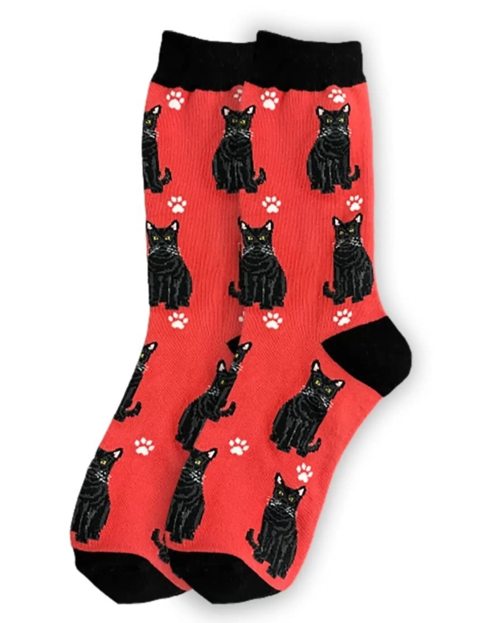 Chaussettes Créatives E et S Animaux - Look Félin Noir Intégral Confortable