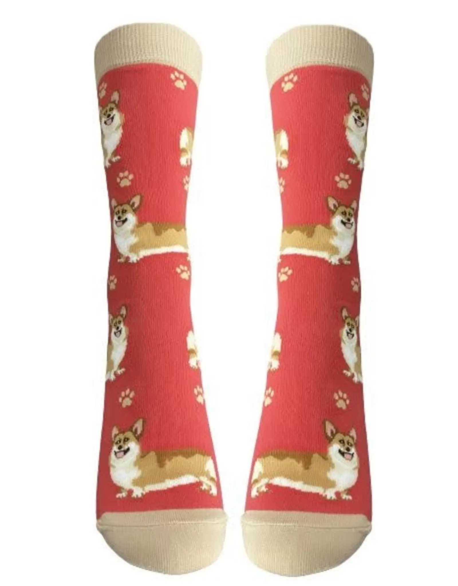 Chaussettes Corgi Intégrales - Design Amusant pour Passionnés d'Animaux (E&S Pets Collection Confort)