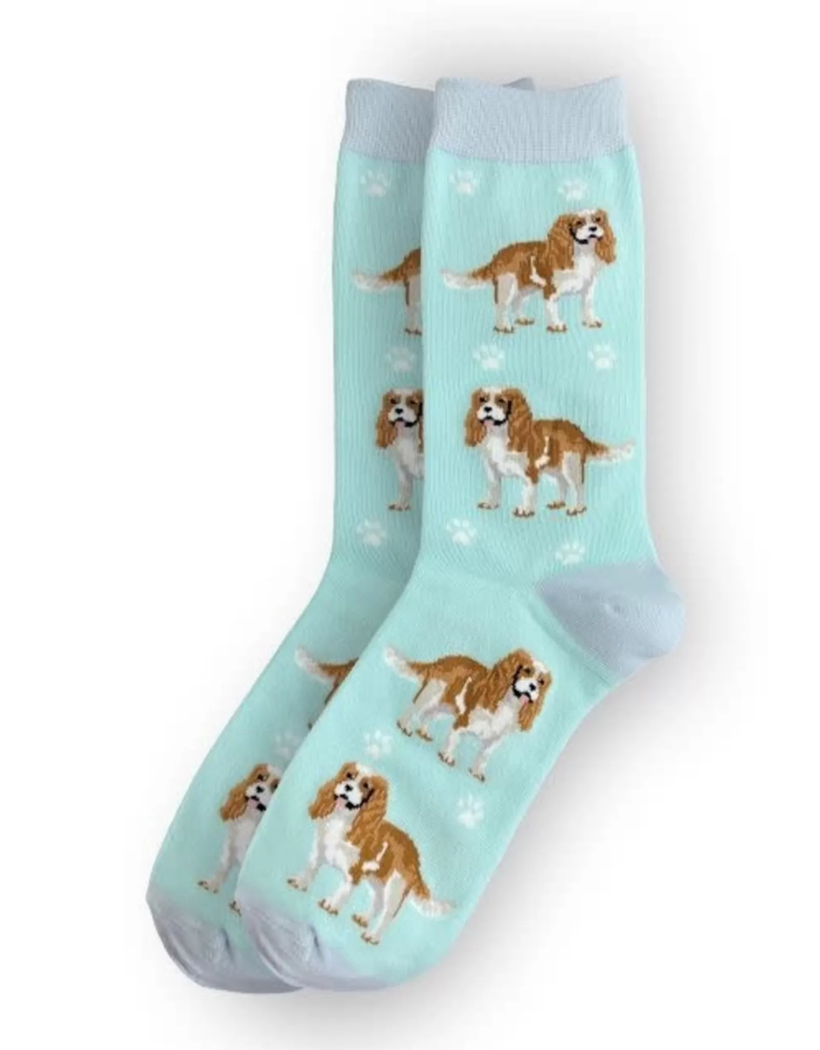 Chaussettes Confort Canin Intégrales Style Cavalier King Charles - Design Doux pour Animaux E&S Pets