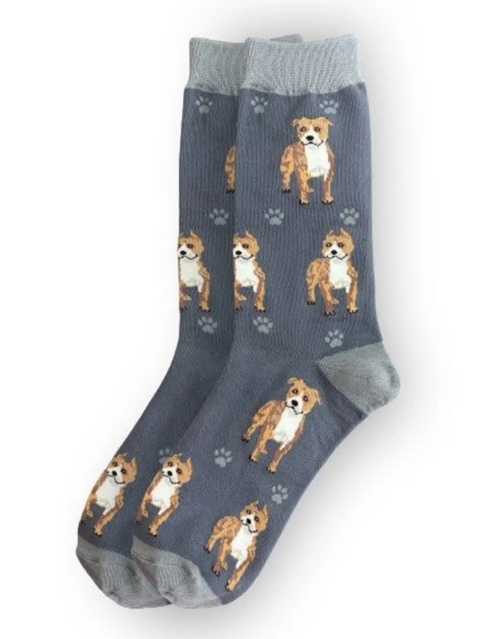 Chaussettes Confort Intégrales Pit Bull - Design Amusant pour Chiens - Collection E&S Pets
