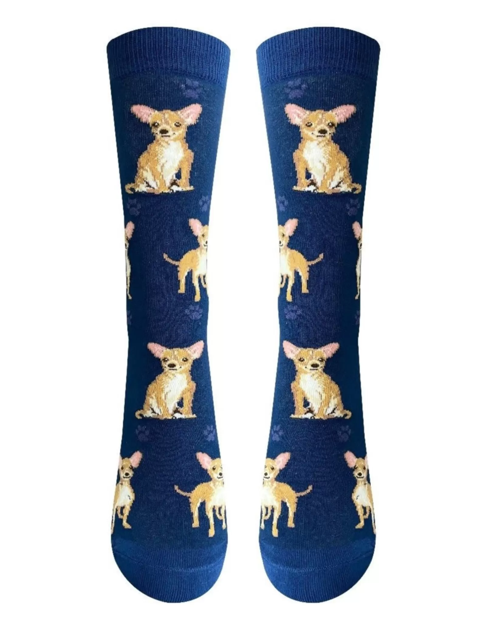 Chaussettes Confort pour Chihuahuas - Taille Complète en Beige Sable 
Doux et Respirant - Adaptées à leur Morphologie Délicate 
E&S - Le Bonheur à Pattes