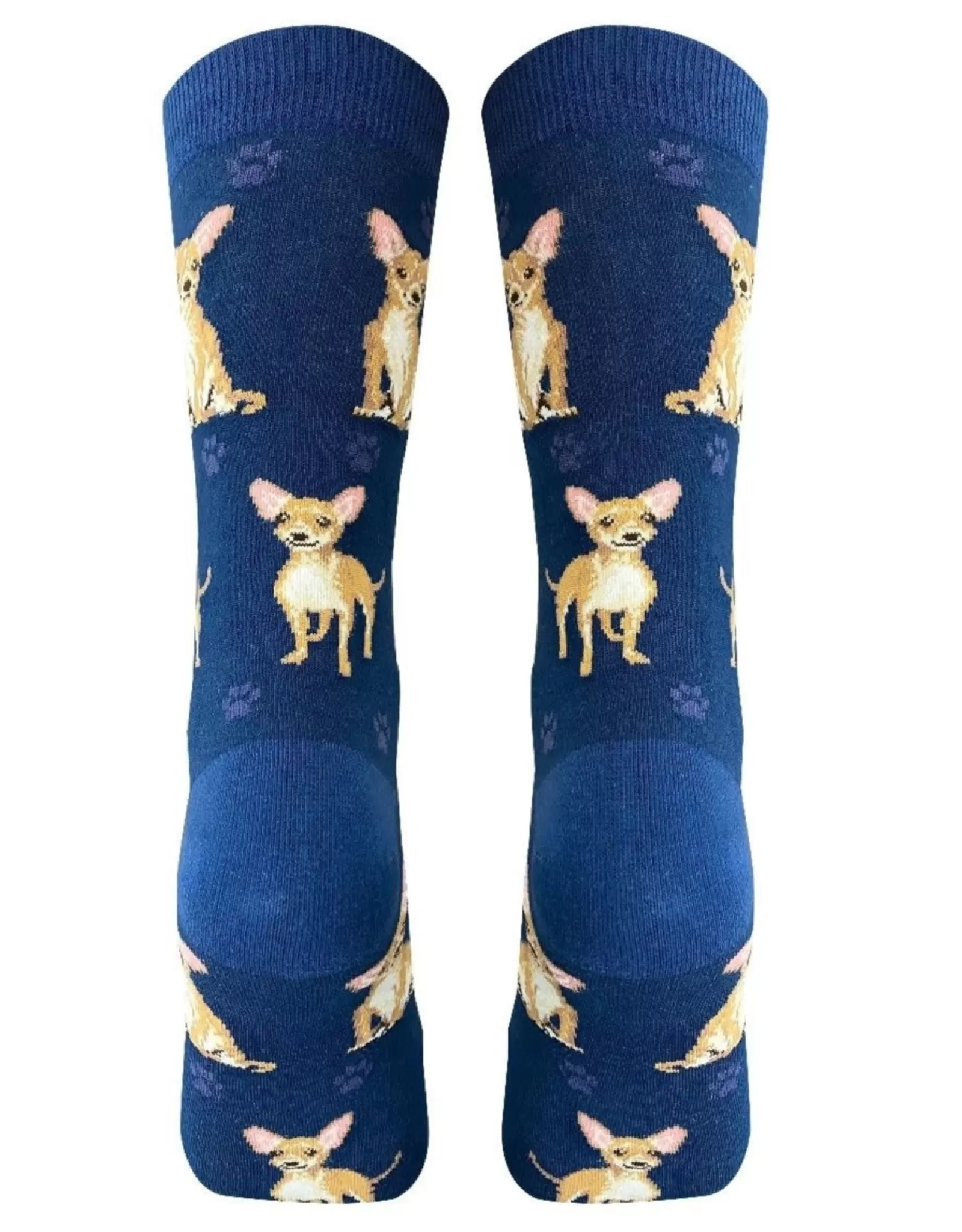 Chaussettes Confort pour Chihuahuas - Taille Complète en Beige Sable 
Doux et Respirant - Adaptées à leur Morphologie Délicate 
E&S - Le Bonheur à Pattes