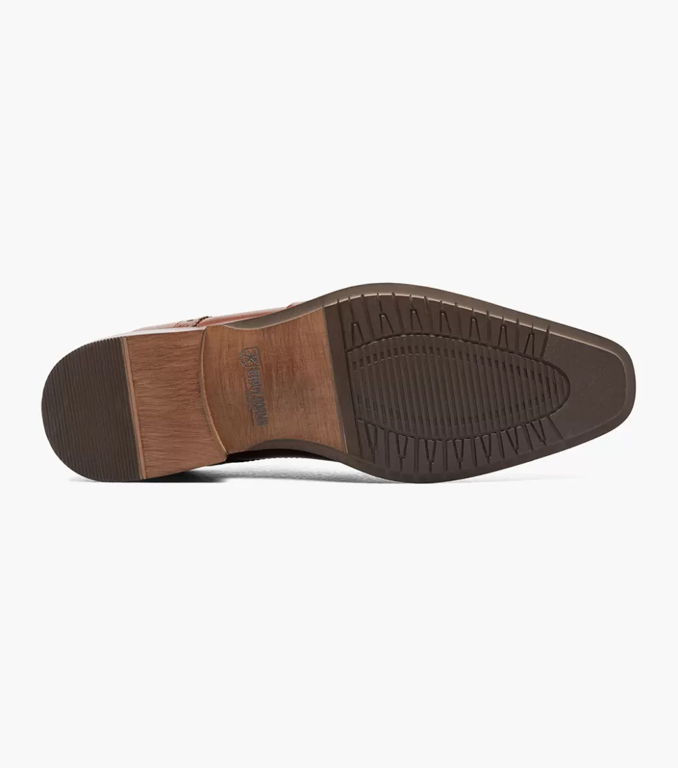 Chaussures élégantes Stacy Adams Garrett - Cuir Cognac à Prix Doux