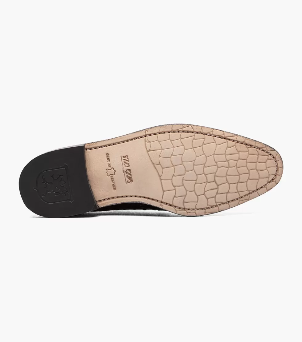 Découvrez les Chaussures Stacy Adams Gennaro - Modèle Haut de Gamme en Cuir Noir Absolu