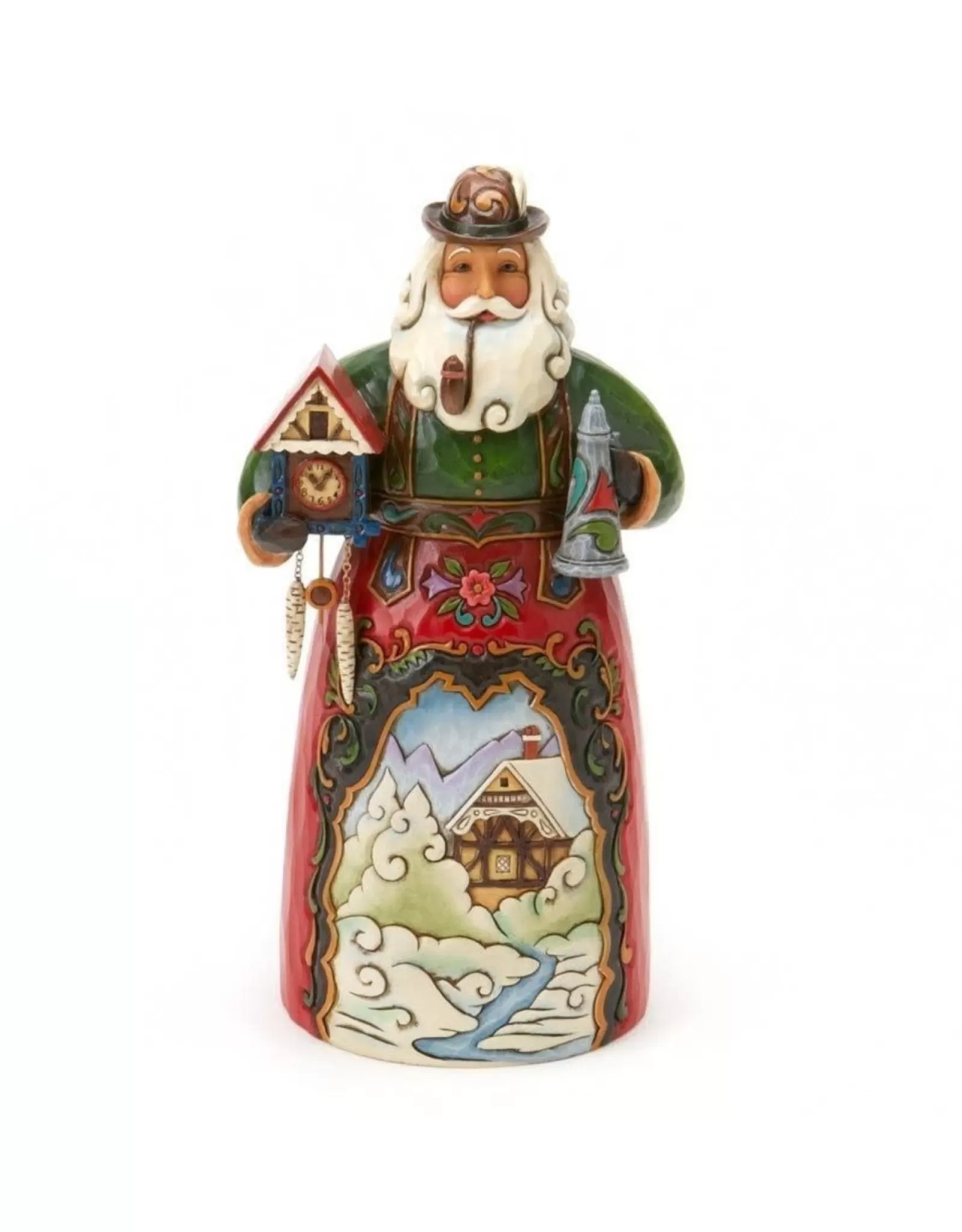 Santons de Noël Allemands Traditionnels - Figurines Jim Shore Collection Exclusive - Sculptures en Bois Peintes à la Main