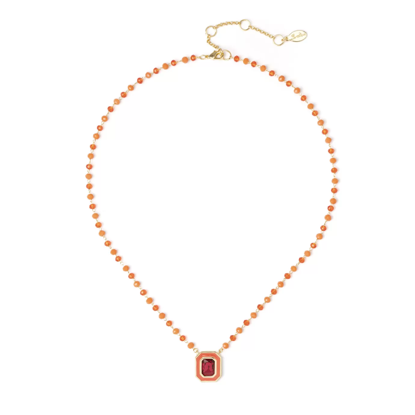 Collier Élégant Corte>Sodini - Pendentif Géométrique Inspiré de Bahia, Ajustable Personnalisable