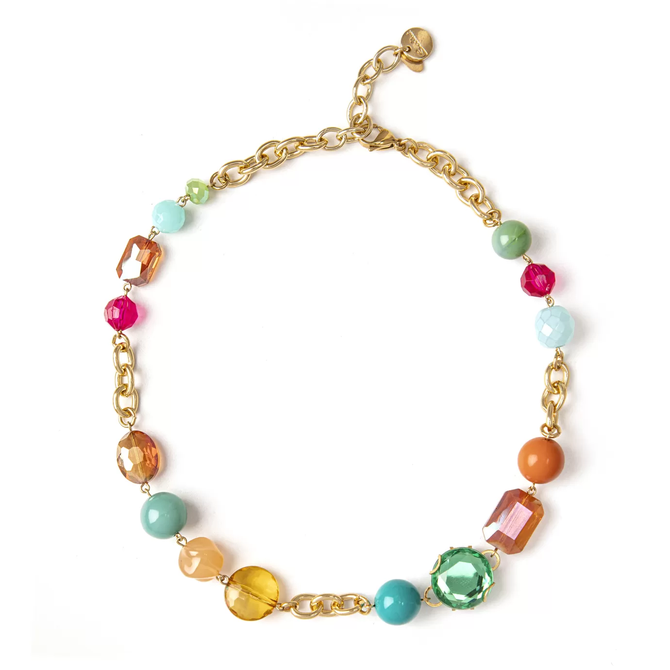 Collier Chaînettes Entrelacées Motif Aube - Collection Corte>Sodini
