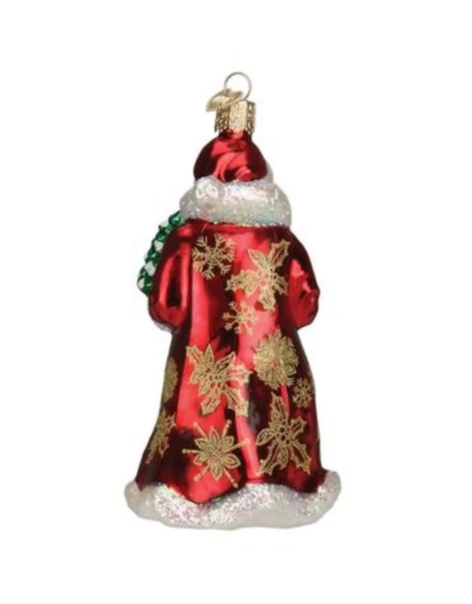 Décoration Festive Élégante - Père Noël Doré Étincelant de Noël d'Antan (Édition 2023)