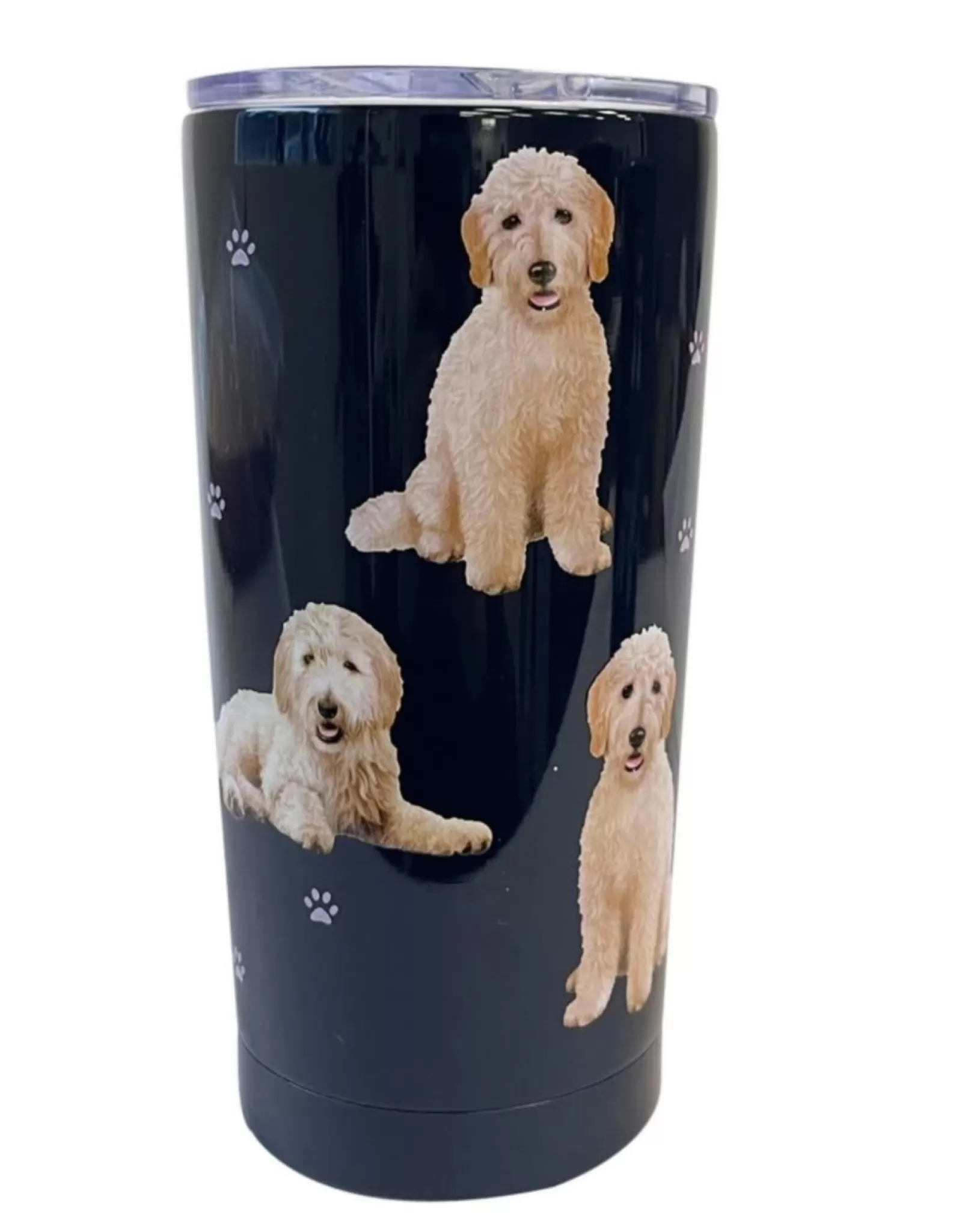 E&S Animaux – Gourde Isotherme Personnalisée Golden Doodle – Design Exclusif pour Chien
