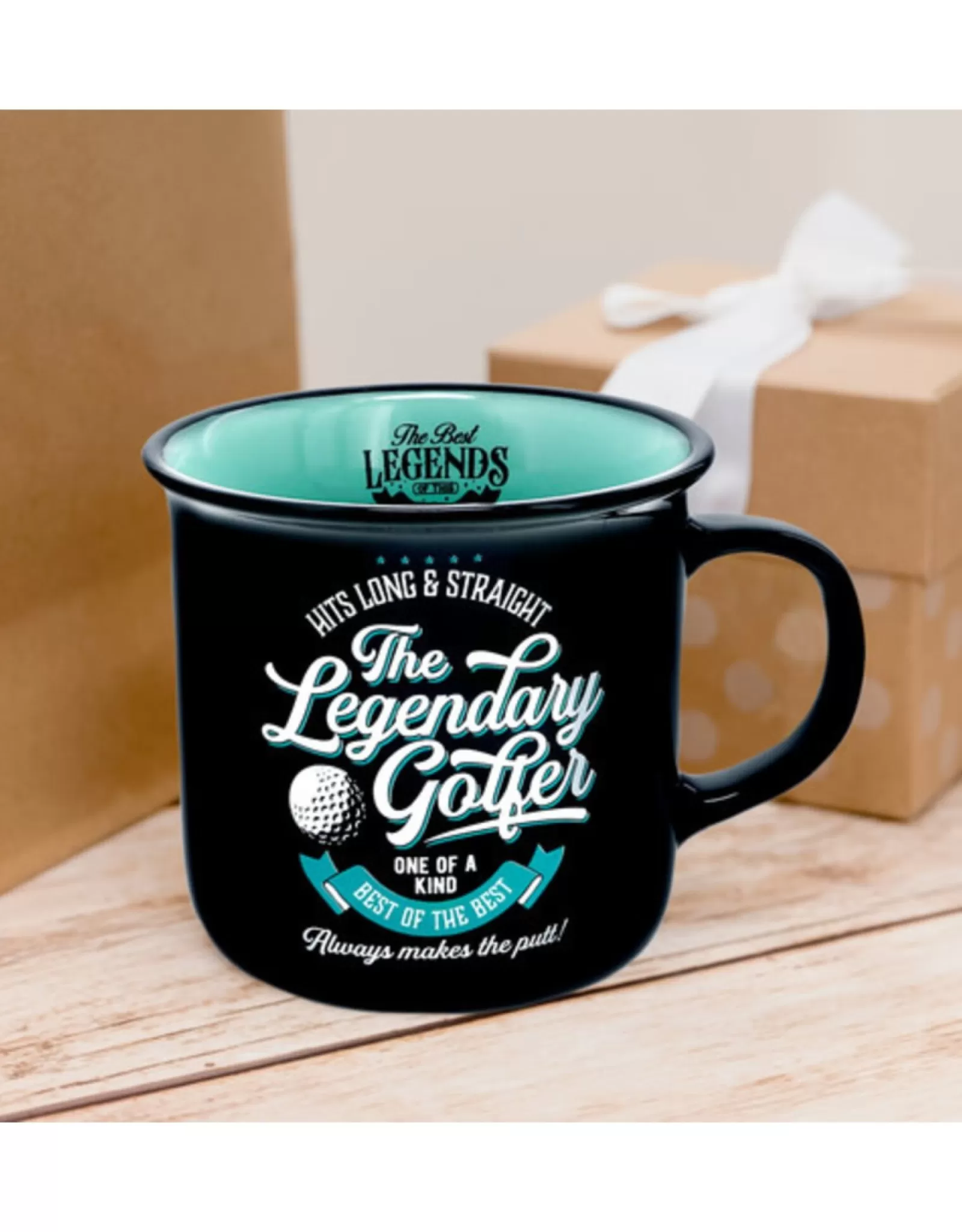 « Cadeau Papa Sportif : Mug Personnalisé Légende du Golf - 13 oz pour la Fête des Pères »